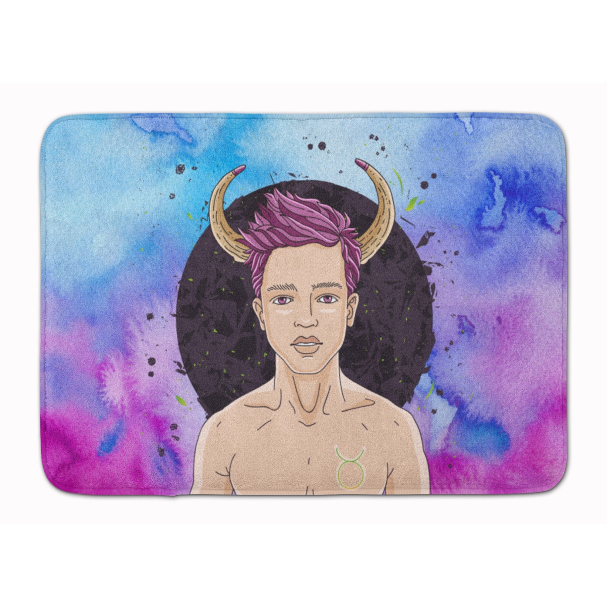 Caroline'S Treasures Taurus Zodiac Sign Floor Mat, 19H X 27W, Multicolor