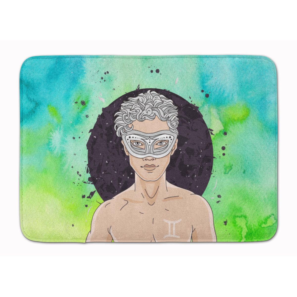 Caroline'S Treasures Gemini Zodiac Sign Floor Mat, 19H X 27W, Multicolor
