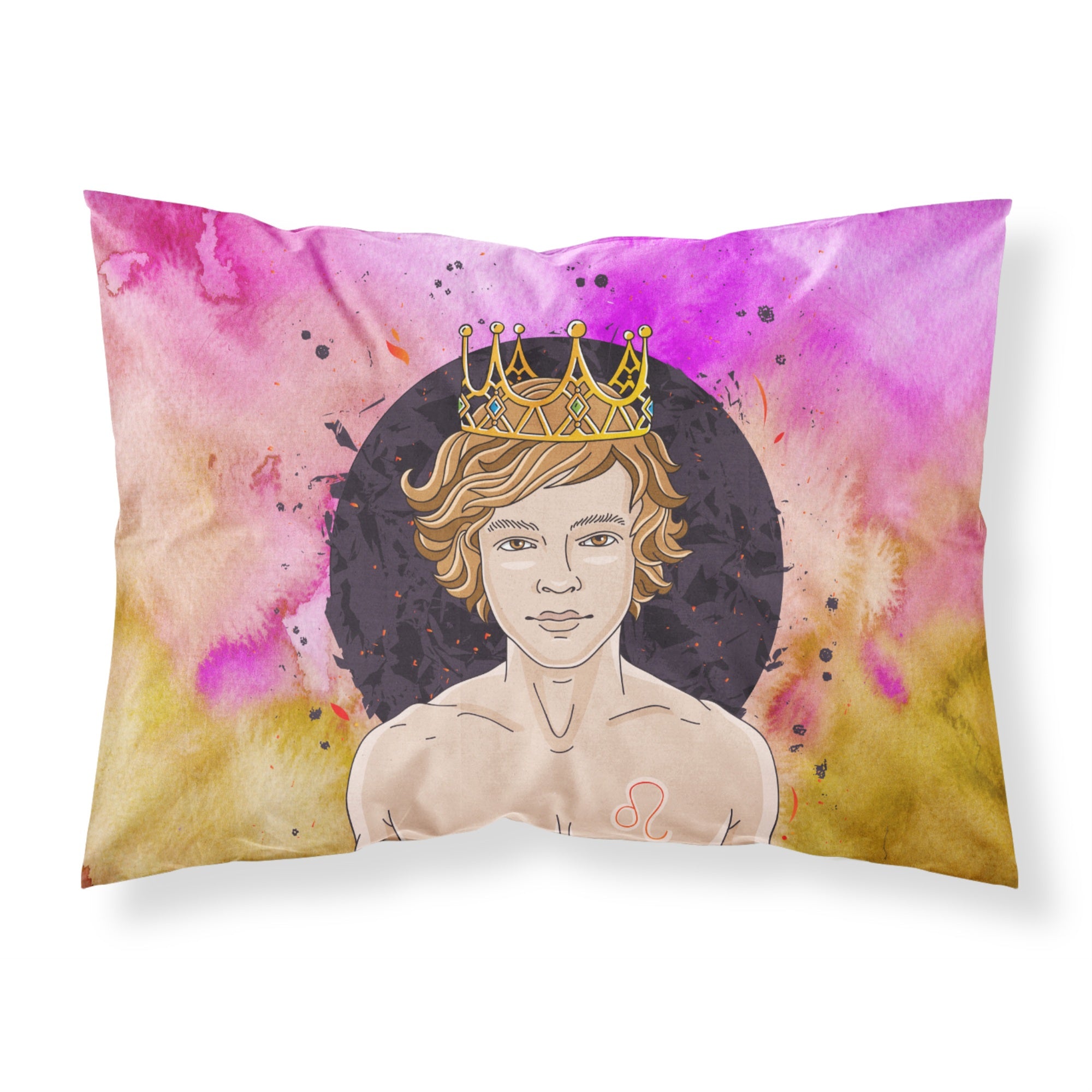 Caroline'S Treasures Leo Zodiac Sign Pillowcase Standard Multicolor
