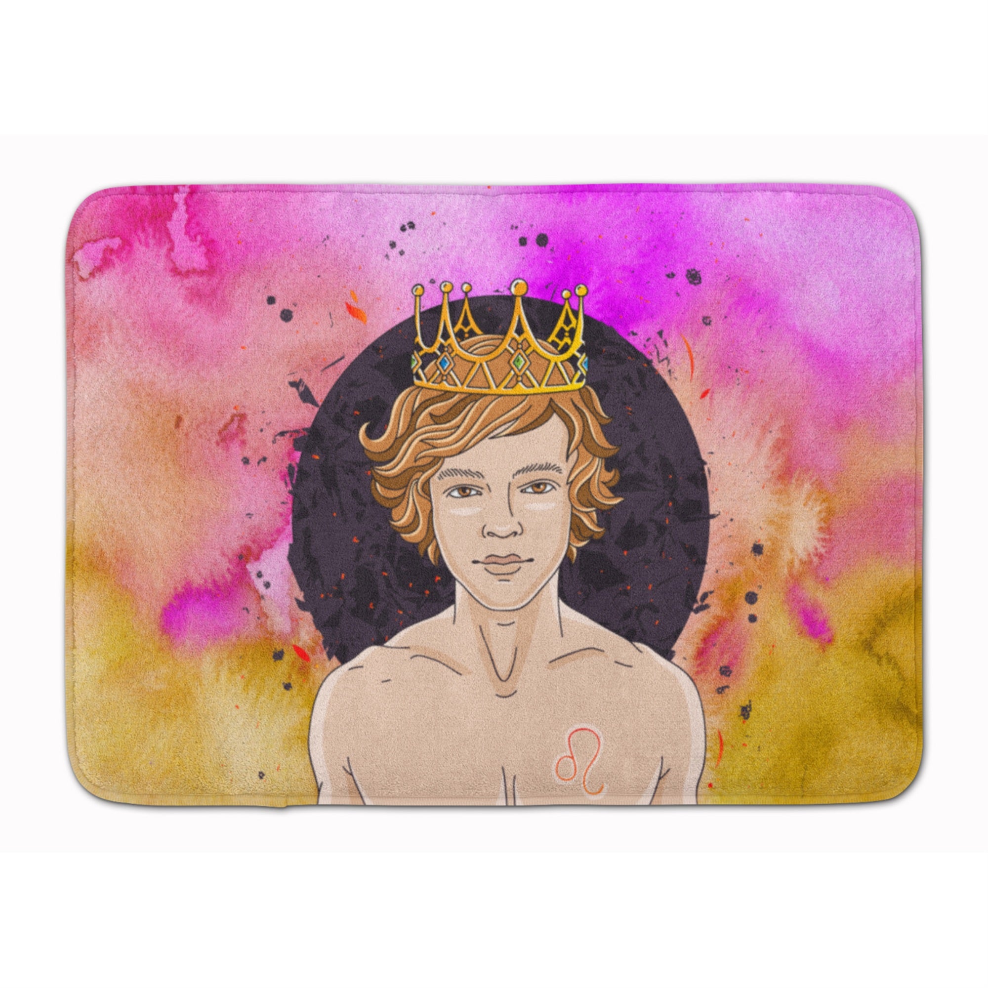 Caroline'S Treasures Leo Zodiac Sign Floor Mat, 19H X 27W, Multicolor