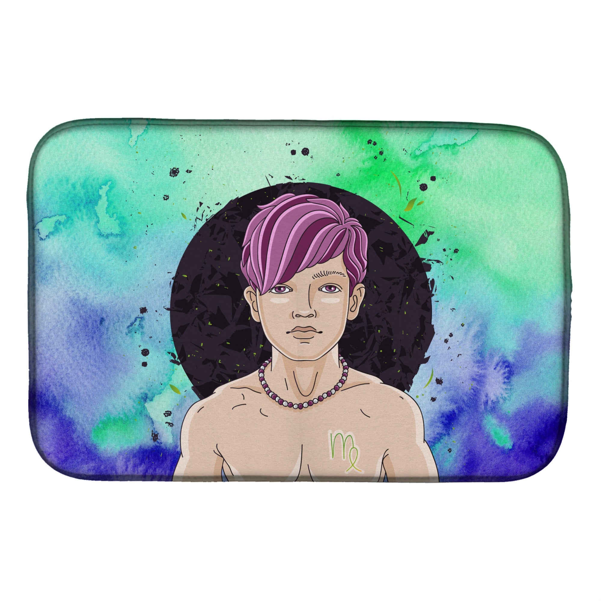 Caroline'S Treasures Virgo Zodiac Sign Dish Drying Mat, 14 X 21, Multicolor