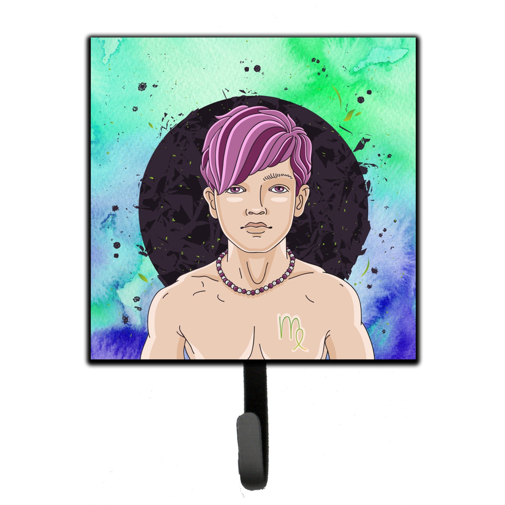 Caroline'S Treasures Virgo Zodiac Sign Wall Hook, Small, Multicolor