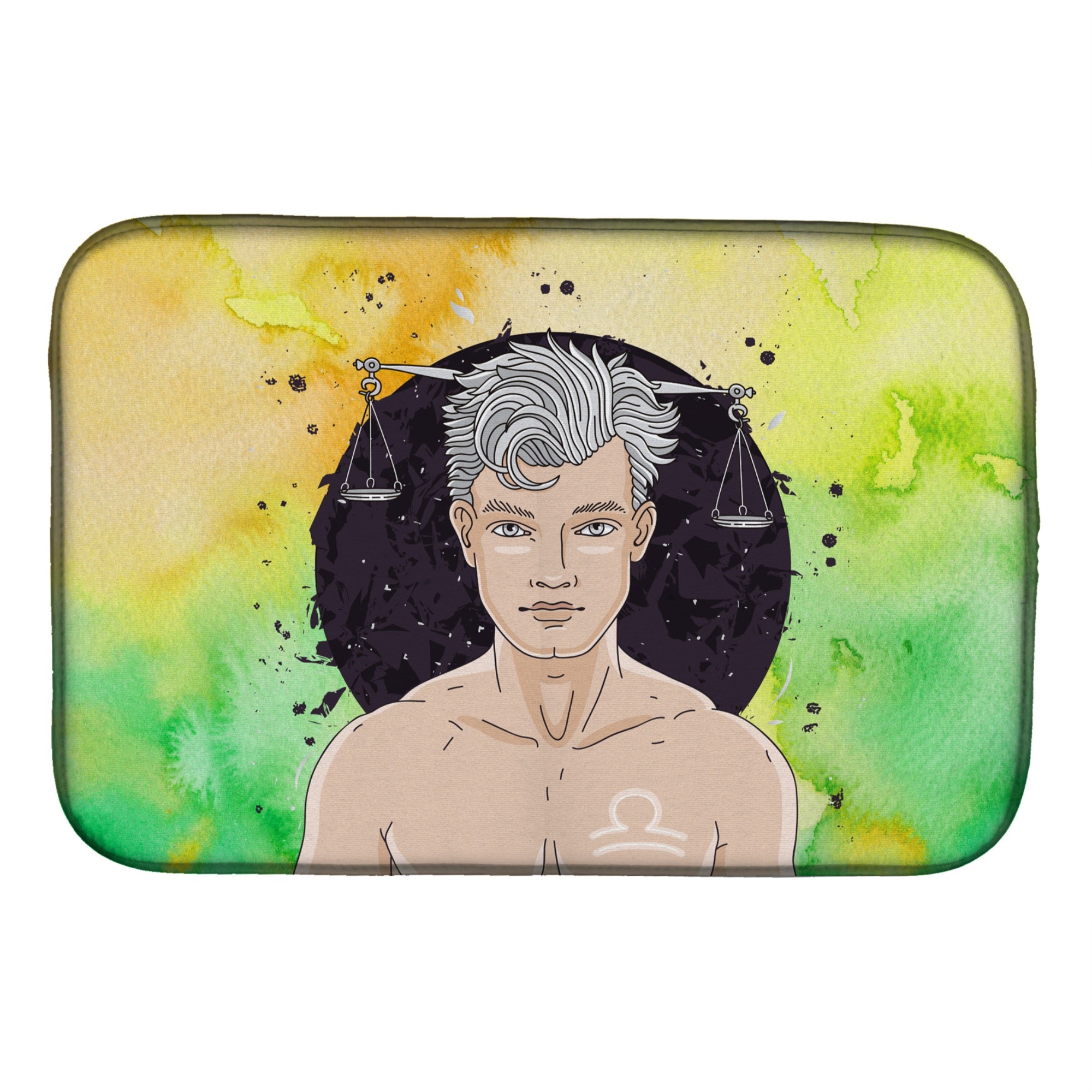 Caroline'S Treasures Libra Zodiac Sign Dish Drying Mat, 14 X 21, Multicolor