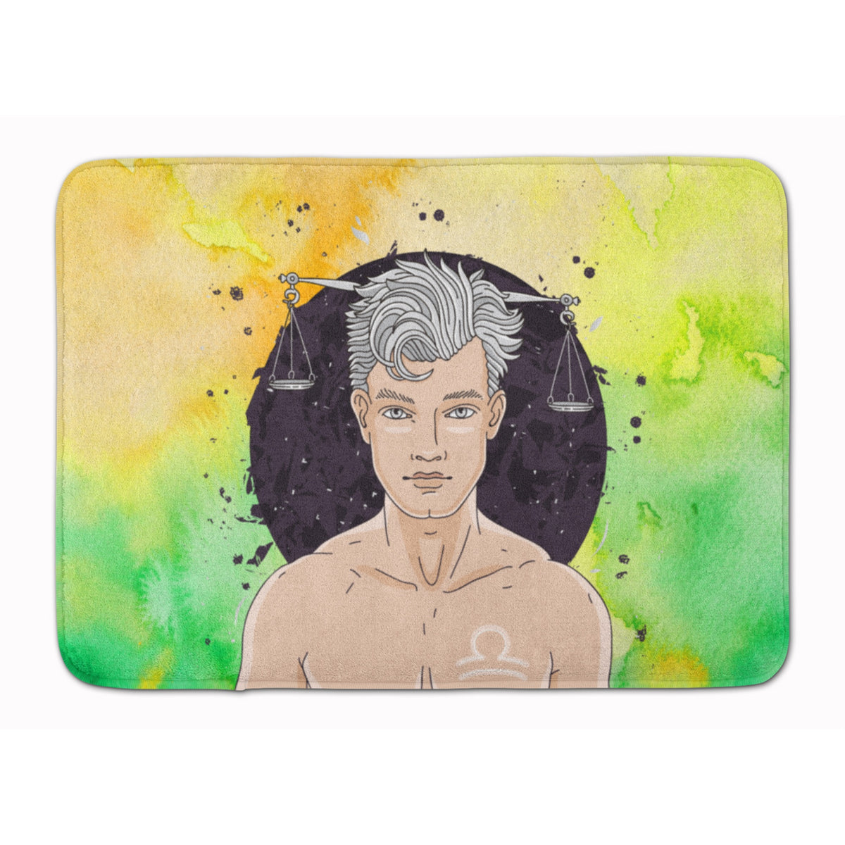 Caroline'S Treasures Libra Zodiac Sign Floor Mat, 19H X 27W, Multicolor