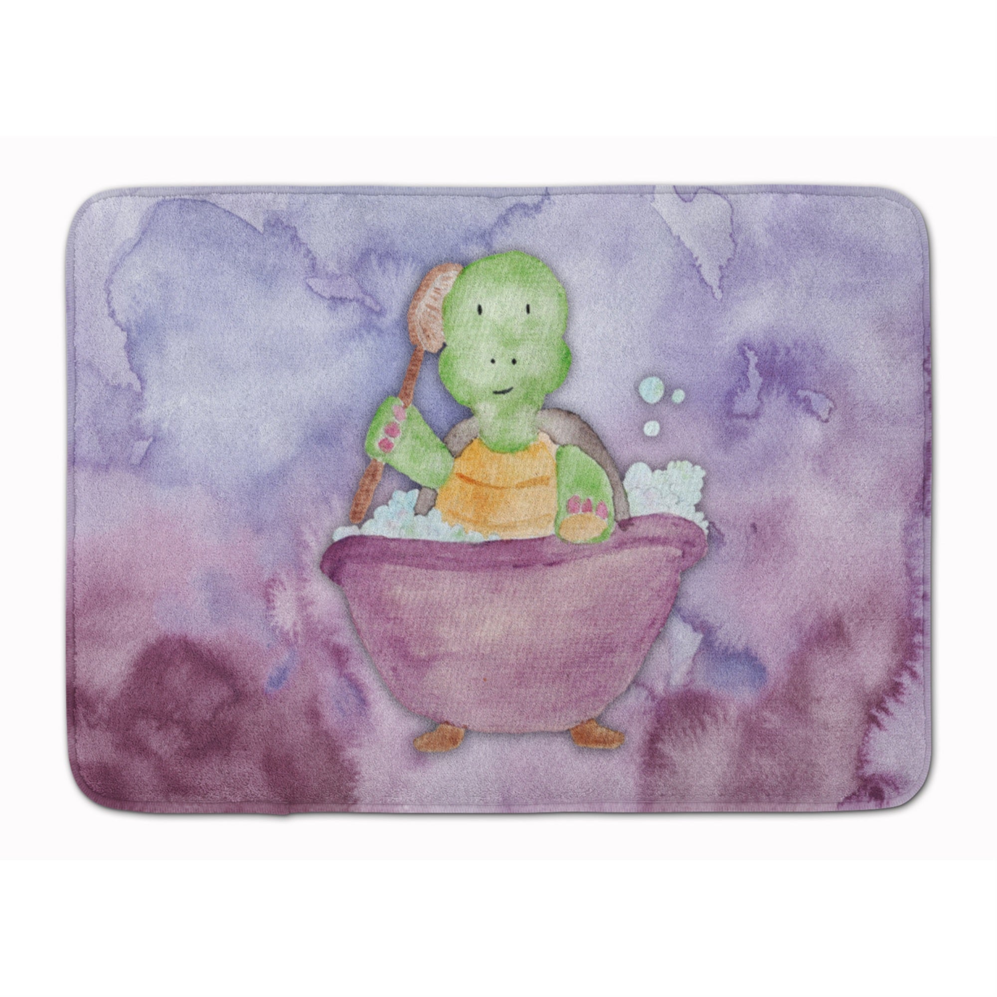 Caroline'S Treasures Turtle Bathing Watercolor Floor Mat, 19H X 27W, Multicolor