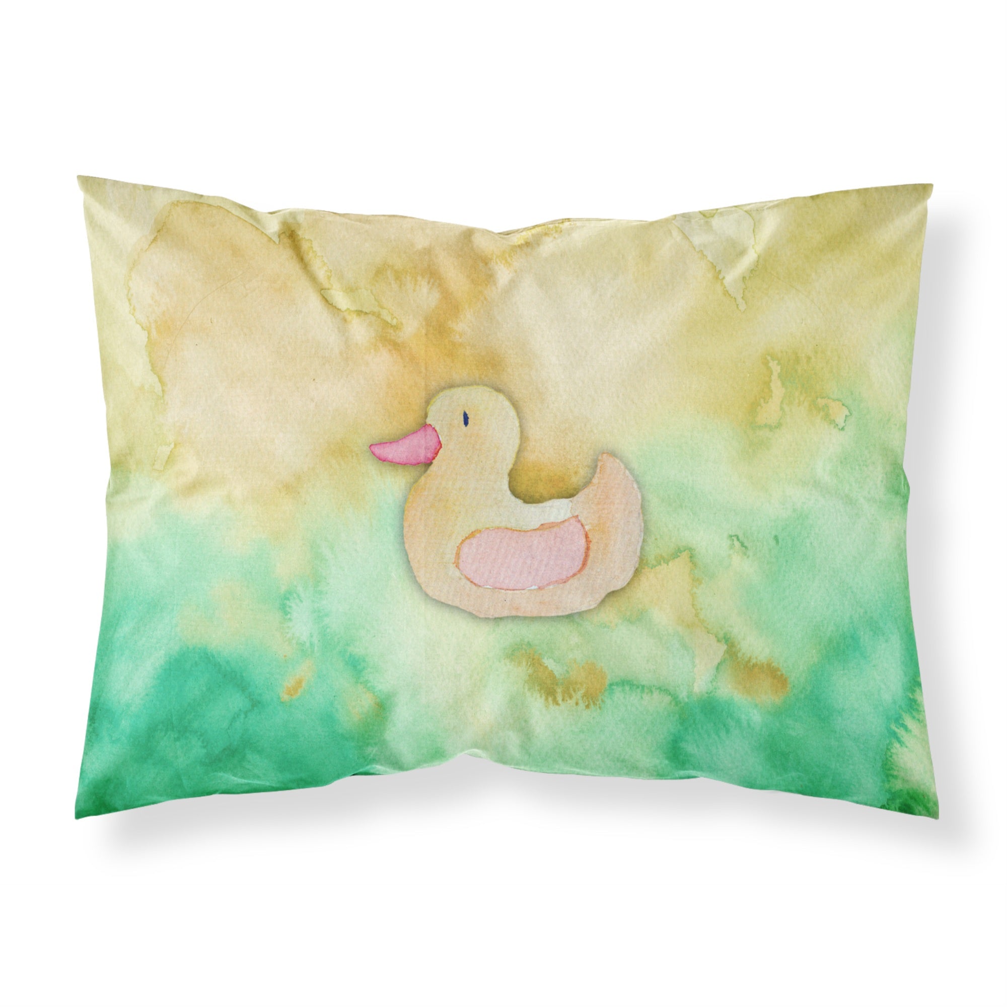 Caroline'S Treasures Rubber Duckie Watercolor Pillowcase, Standard, Multicolor