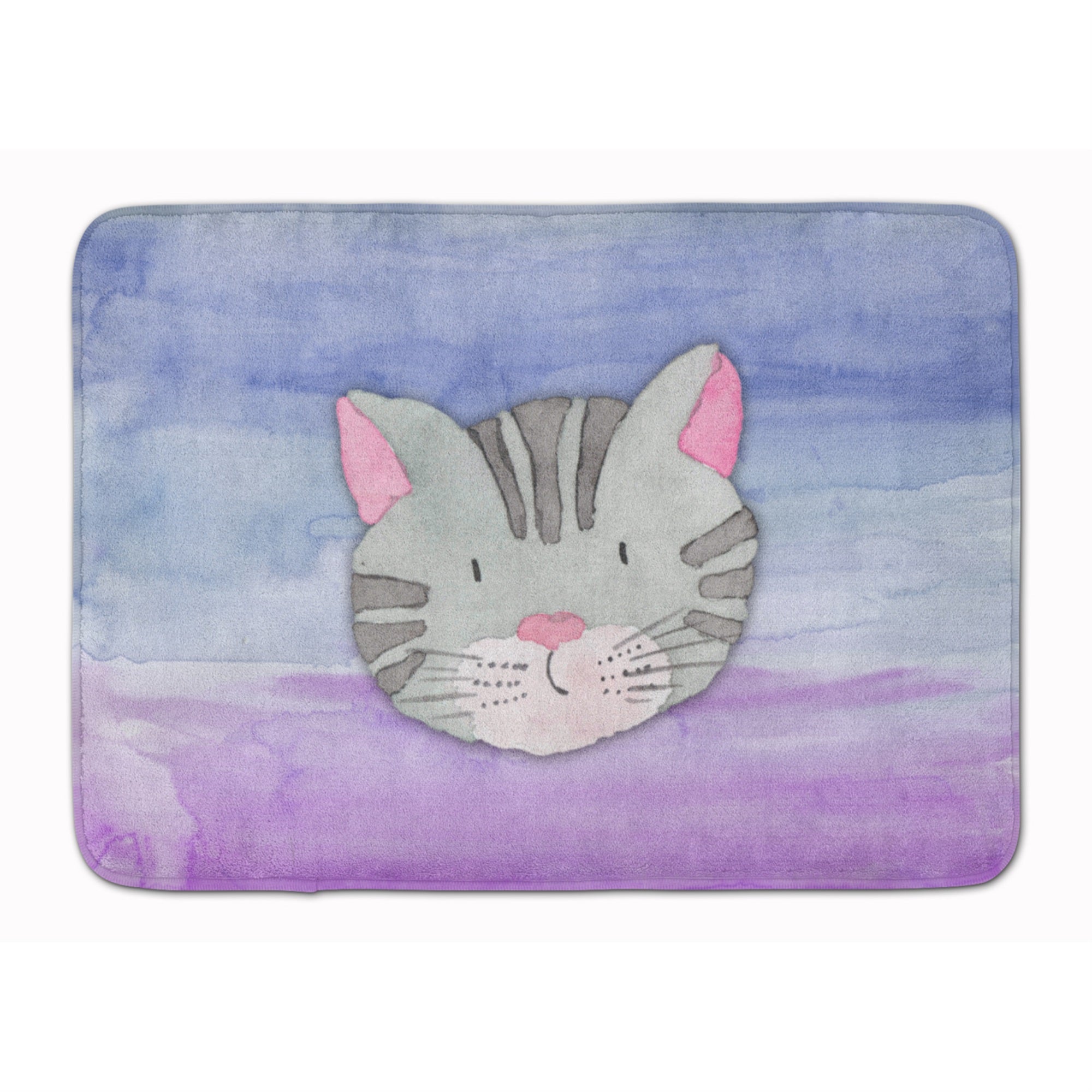 Caroline'S Treasures Cat Face Watercolor Floor Mat, 19H X 27W, Multicolor