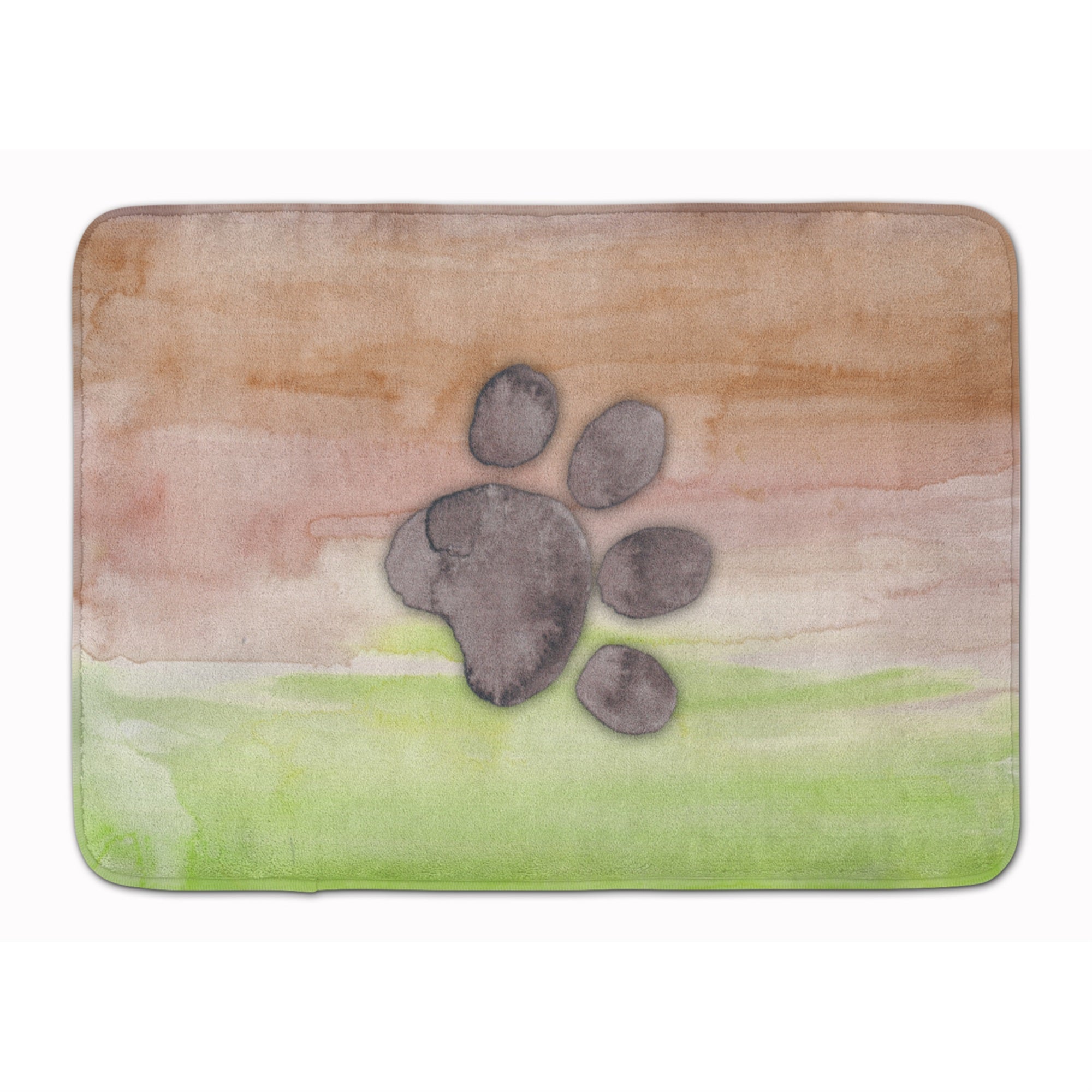 Caroline'S Treasures Dog Paw Watercolor Floor Mat, 19H X 27W, Multicolor
