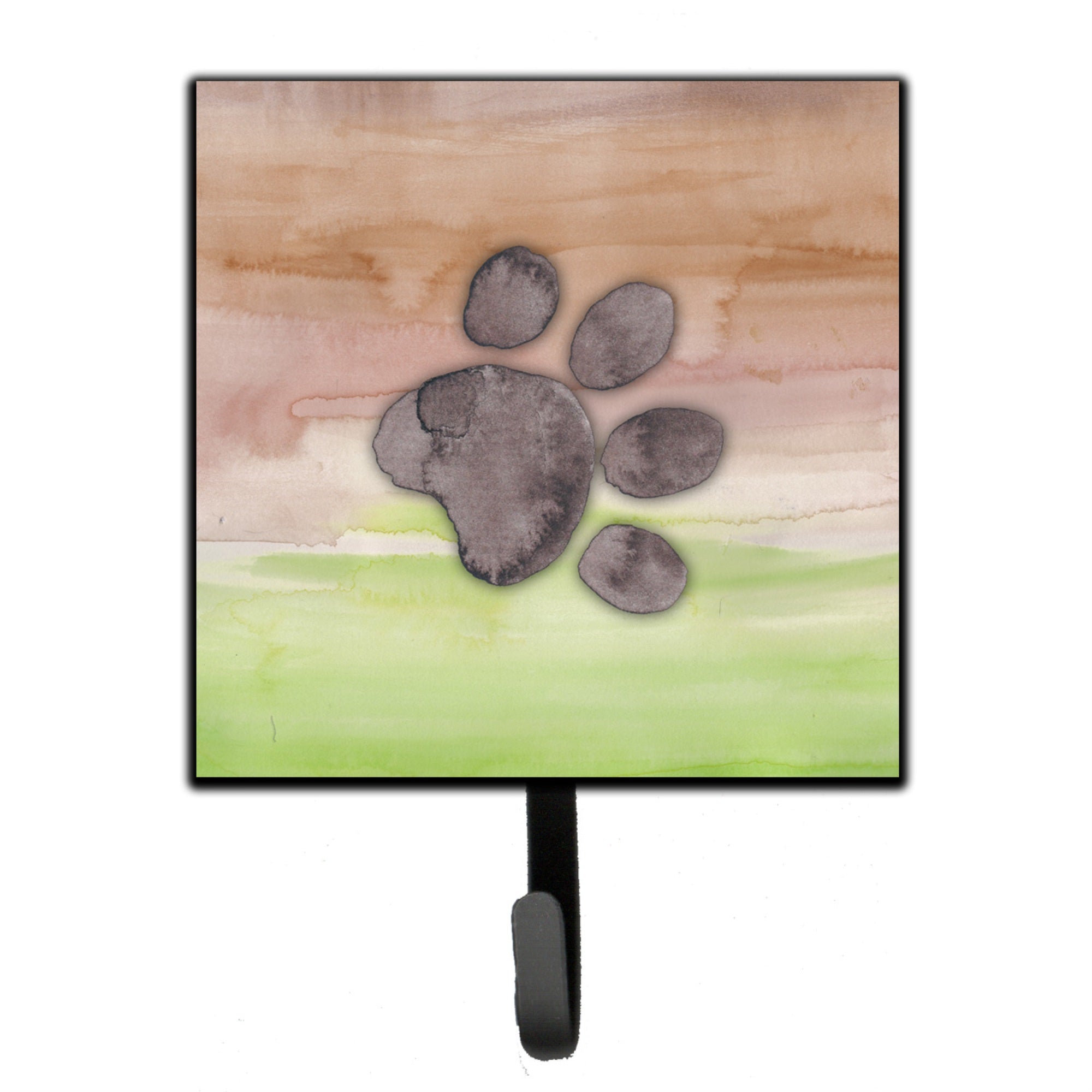 Caroline'S Treasures Dog Paw Watercolor Wall Hook, Small, Multicolor