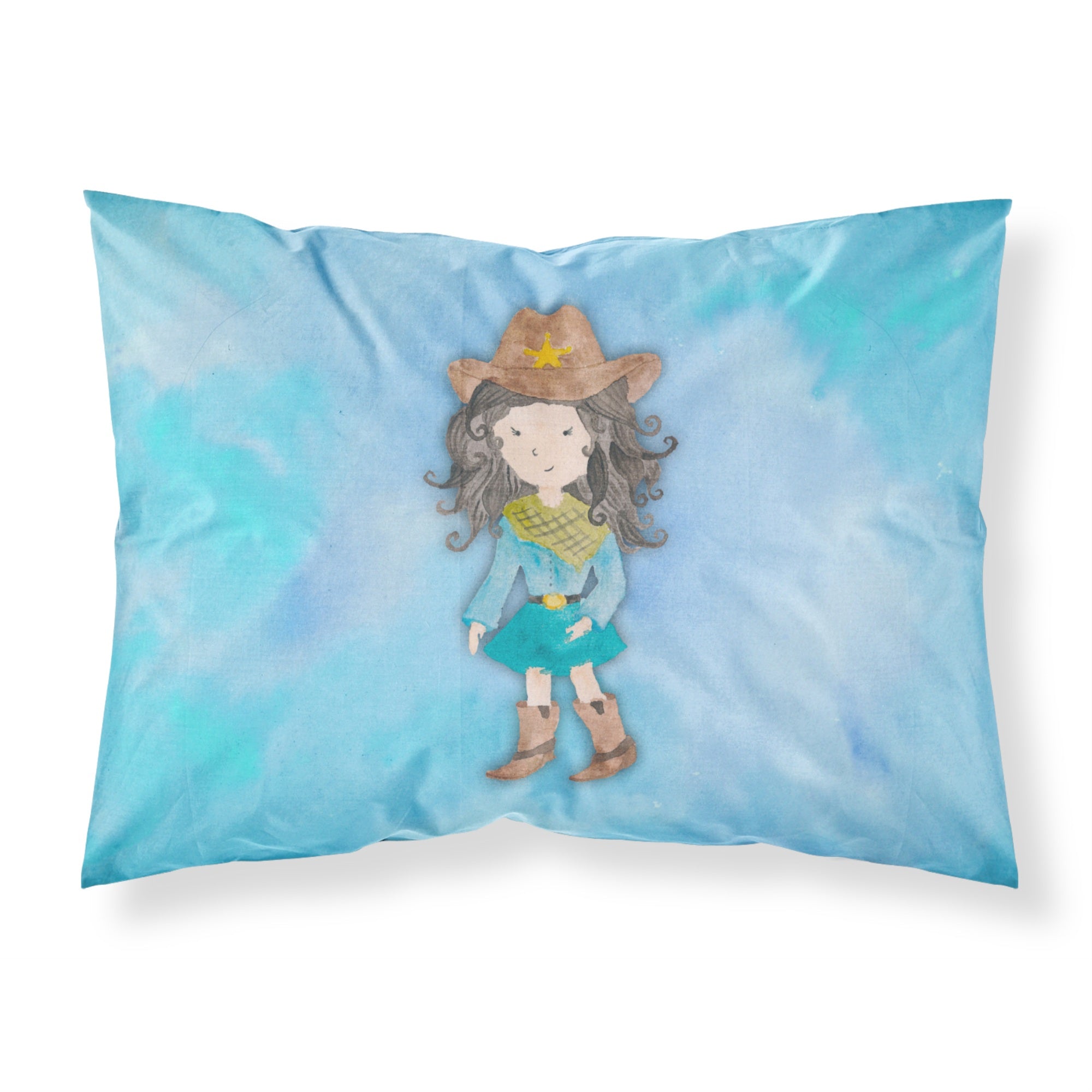 Caroline'S Treasures Cowgirl Watercolor Pillowcase, Standard, Multicolor