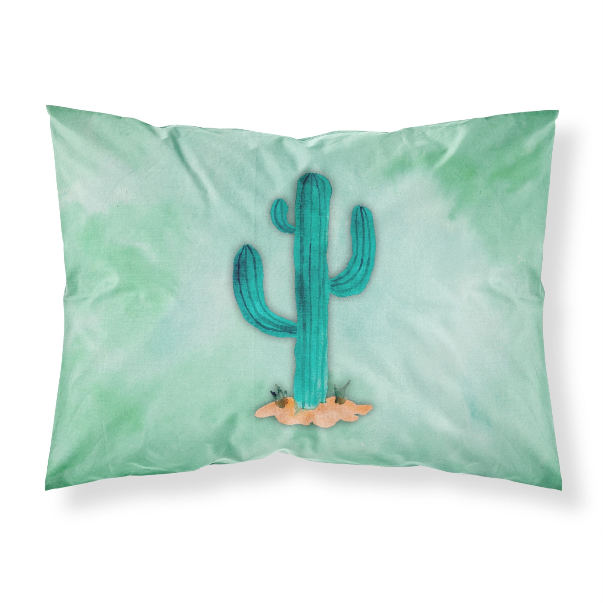 Caroline'S Treasures Western Cactus Watercolor Printed, Polyester, 250 Thread Count, Envelope Closure Pillowcase, Standard, Mu