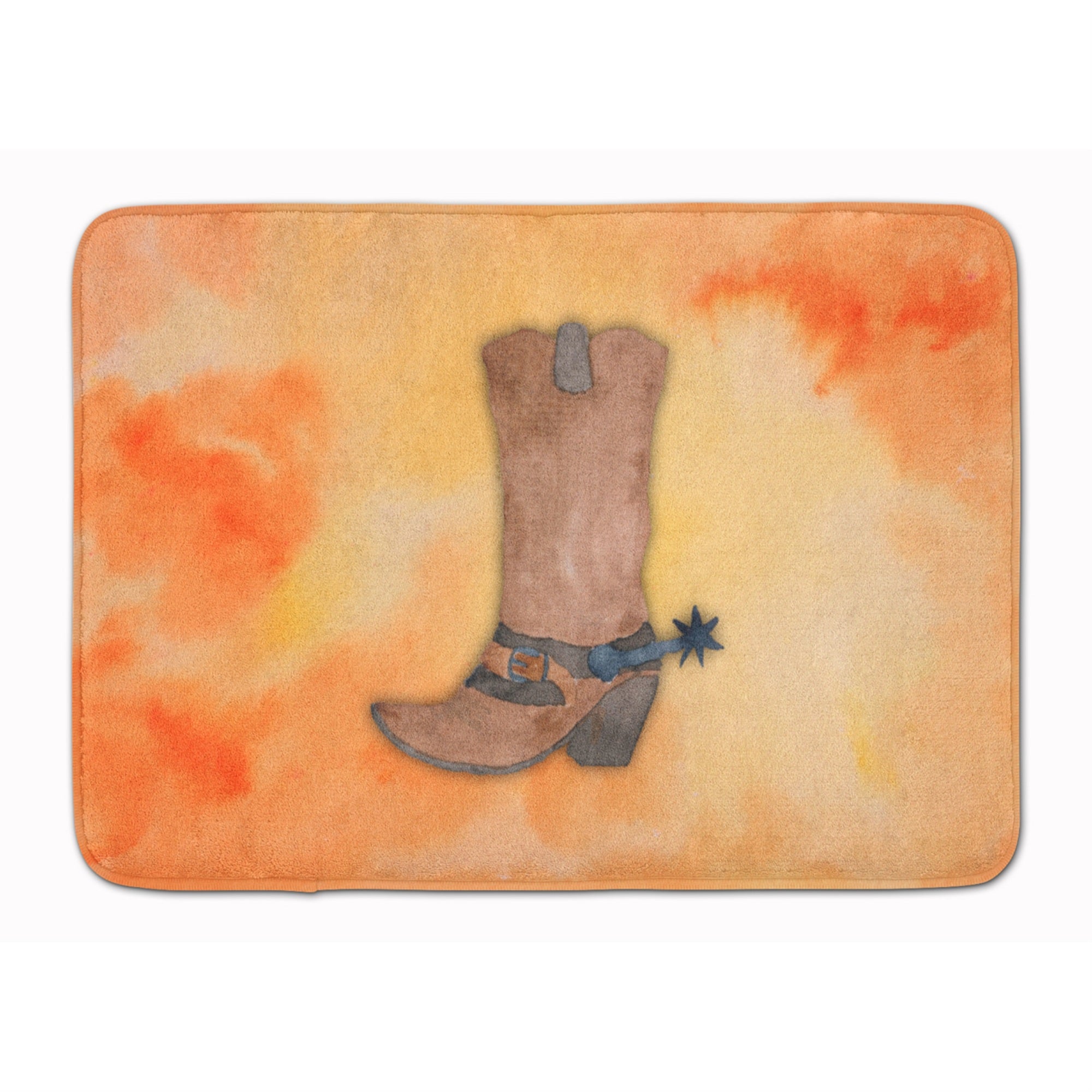 Caroline'S Treasures Cowboy Boot Watercolor Floor Mat, 19H X 27W, Multicolor