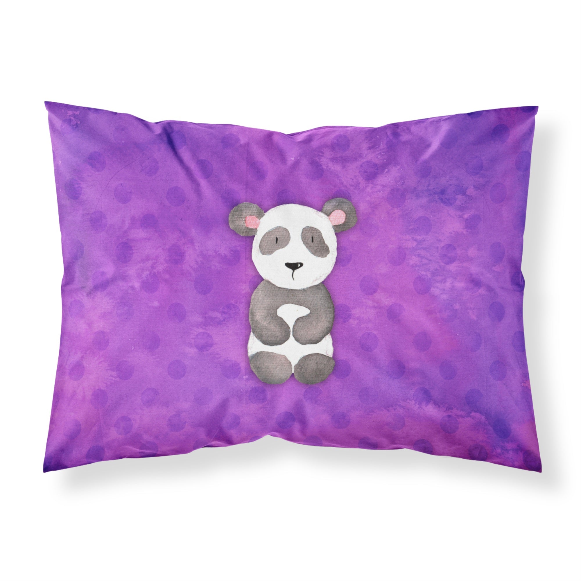 Caroline'S Treasures Polkadot Panda Bear Watercolor Pillowcase, Standard, Multicolor