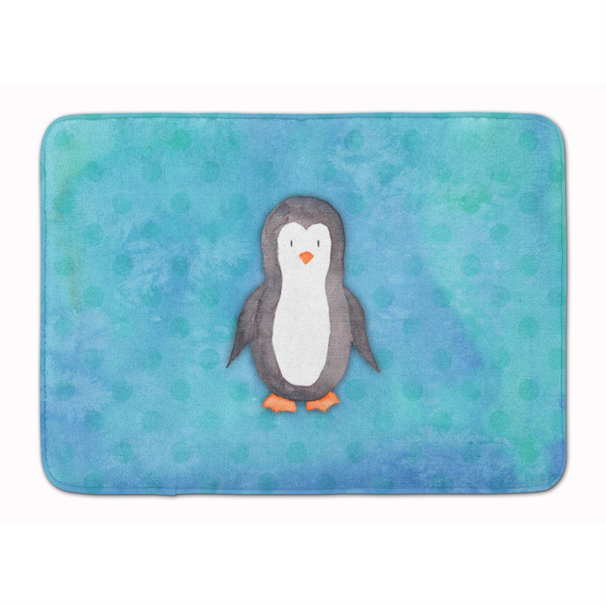 Caroline'S Treasures Polkadot Penguin Watercolor Floor Mat, 19H X 27W, Multicolor
