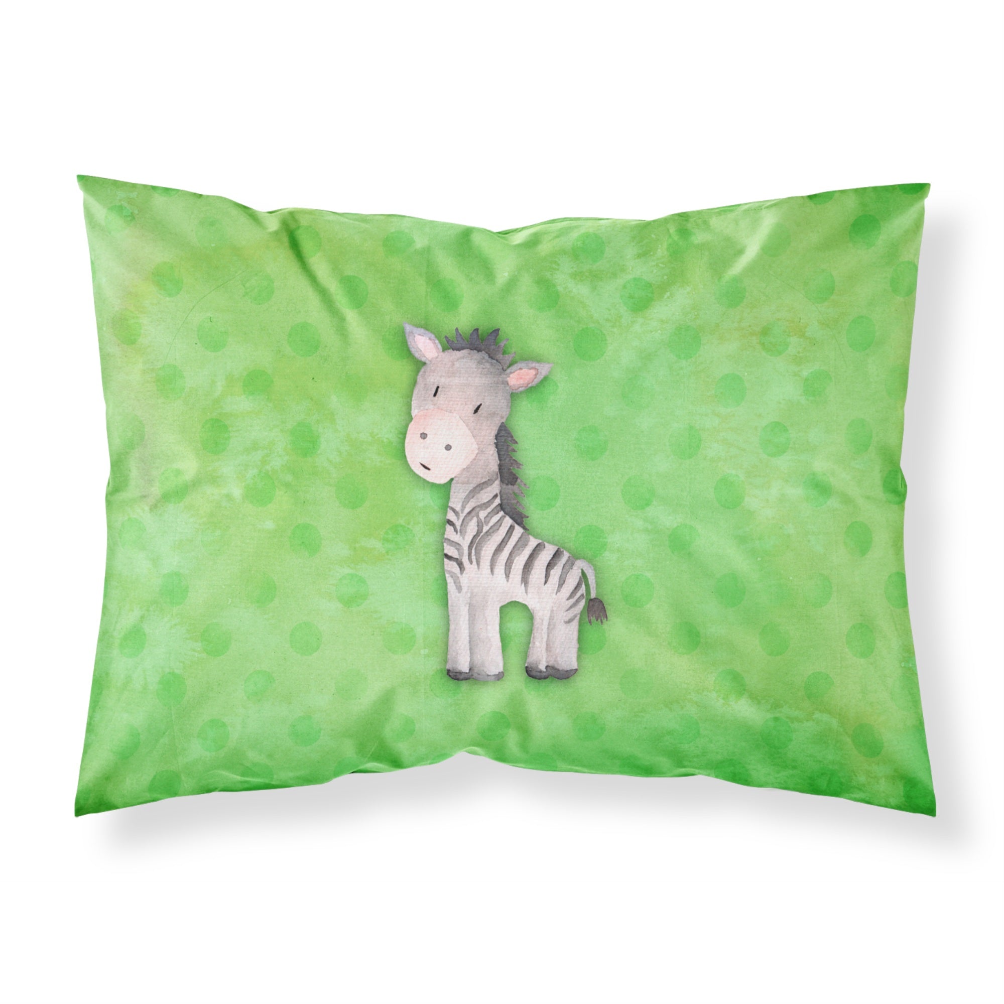 Caroline'S Treasures Polkadot Zebra Watercolor Printed, Polyester, 250 Thread Count, Envelope Closure Pillowcase, Standard, Mu