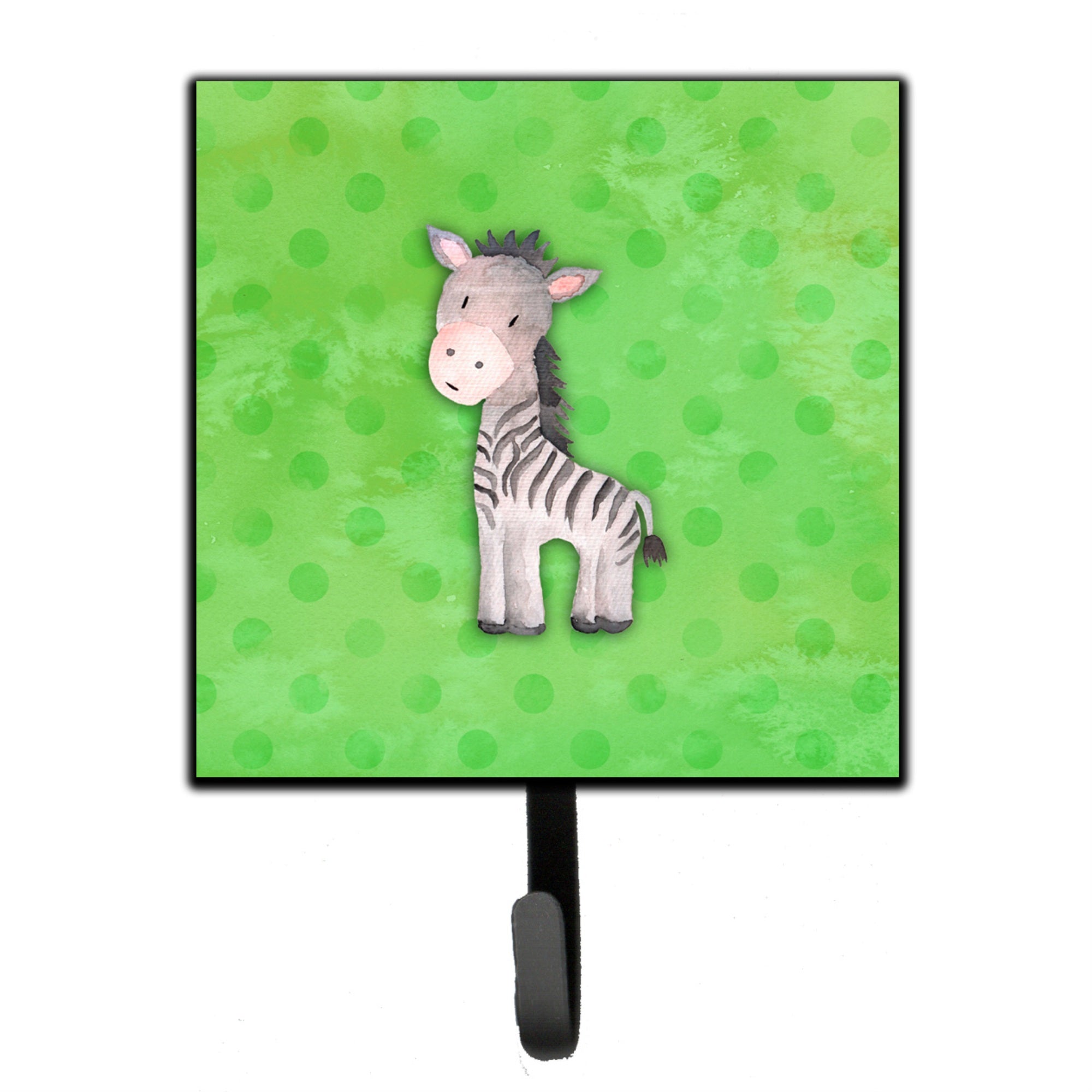 Caroline'S Treasures Polkadot Zebra Watercolor Wall Hook, Small, Multicolor
