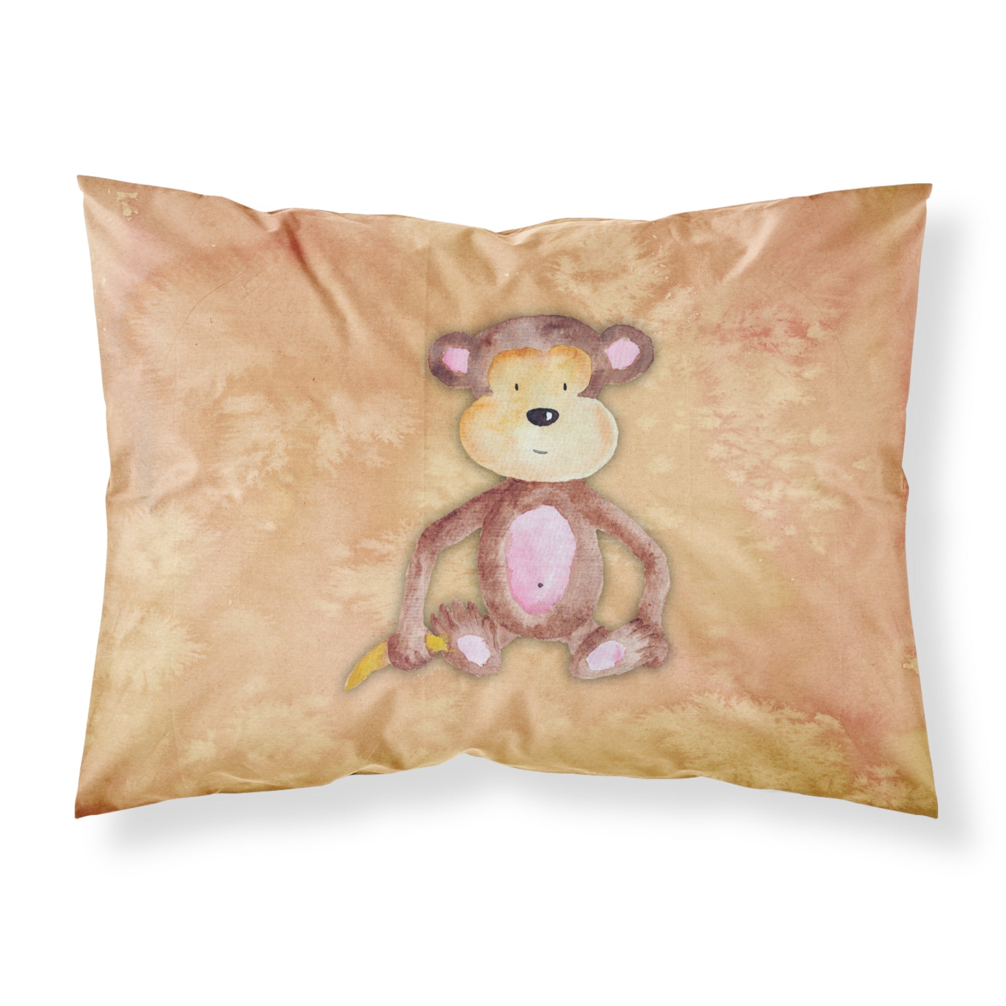 Caroline'S Treasures Monkey Watercolor Pillowcase Standard Multicolor