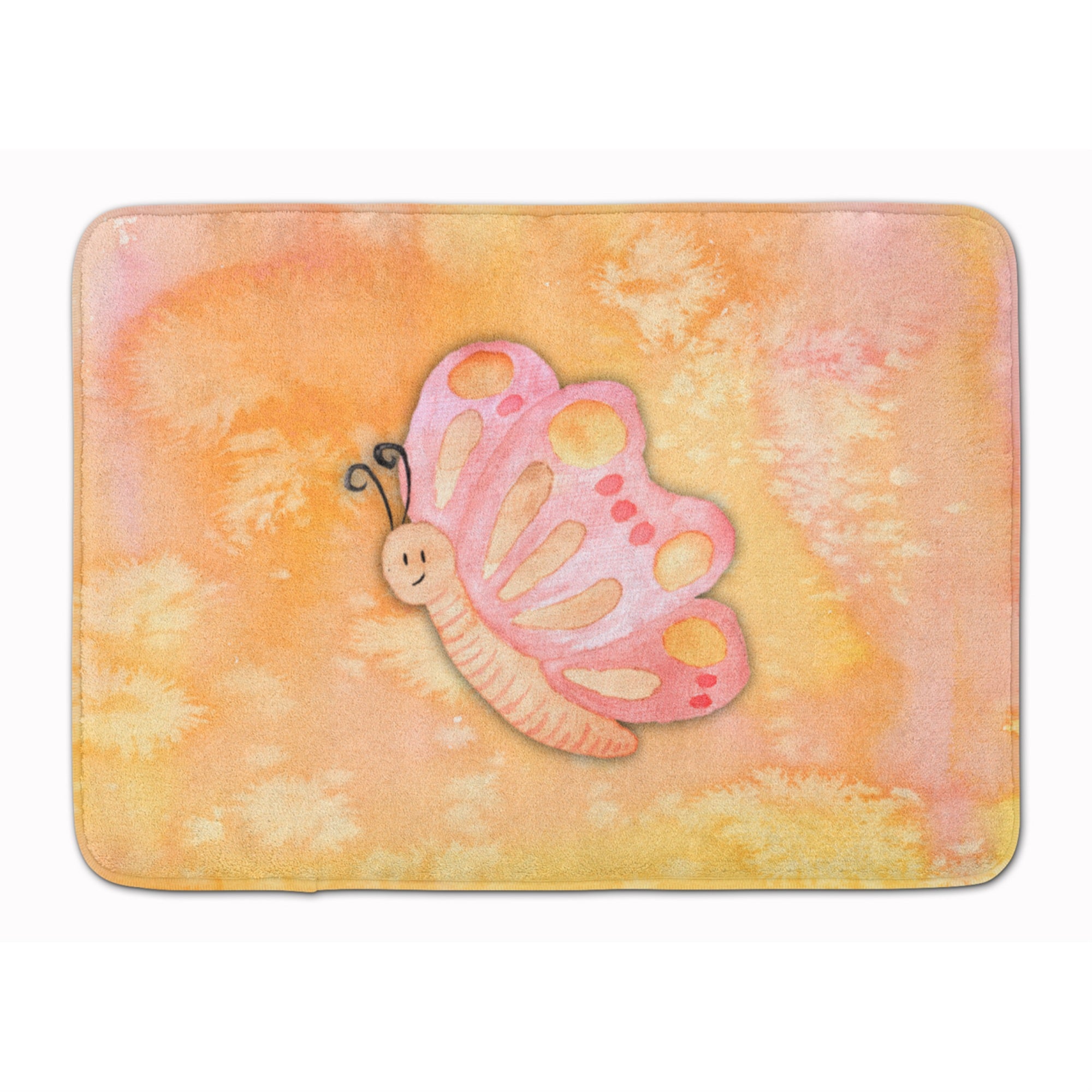 Caroline'S Treasures Butterfly Watercolor Floor Mat, 19H X 27W, Multicolor