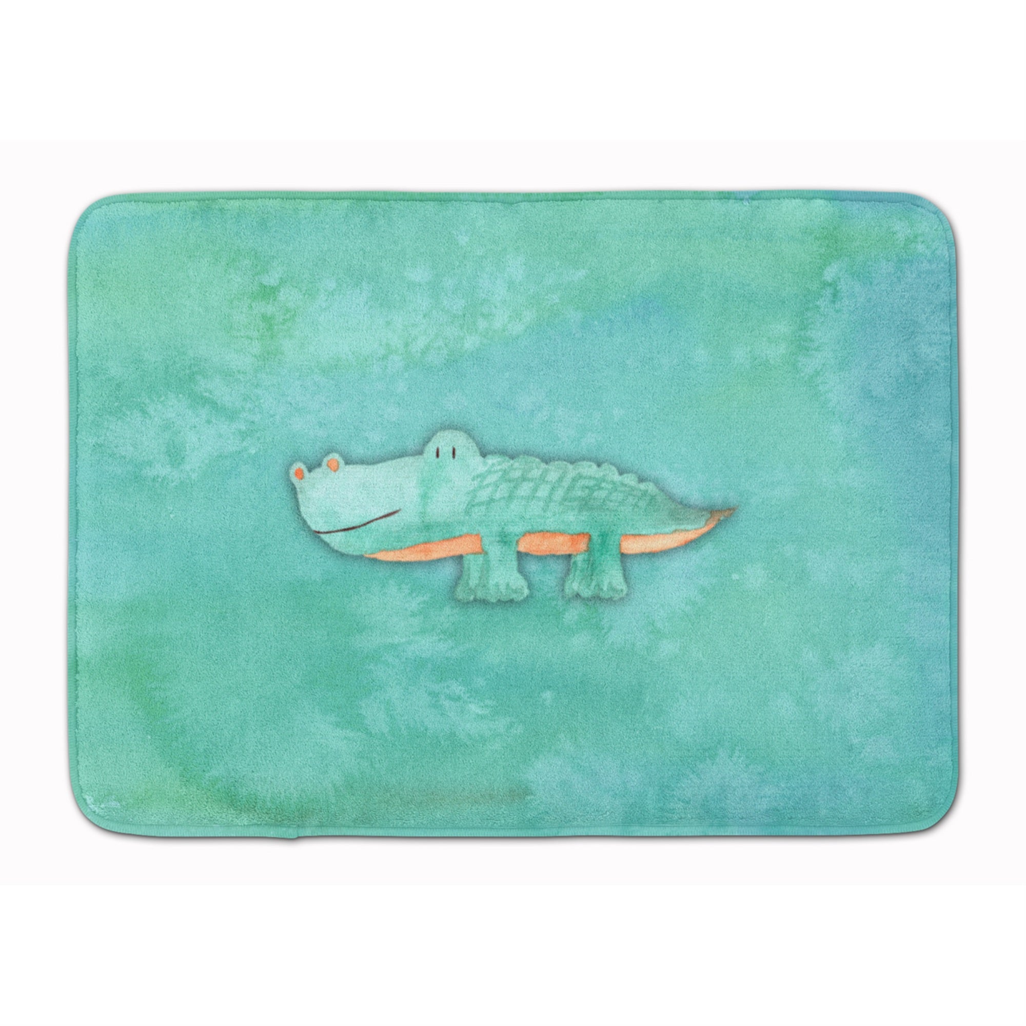 Caroline'S Treasures Alligator Watercolor Floor Mat, 19H X 27W, Multicolor