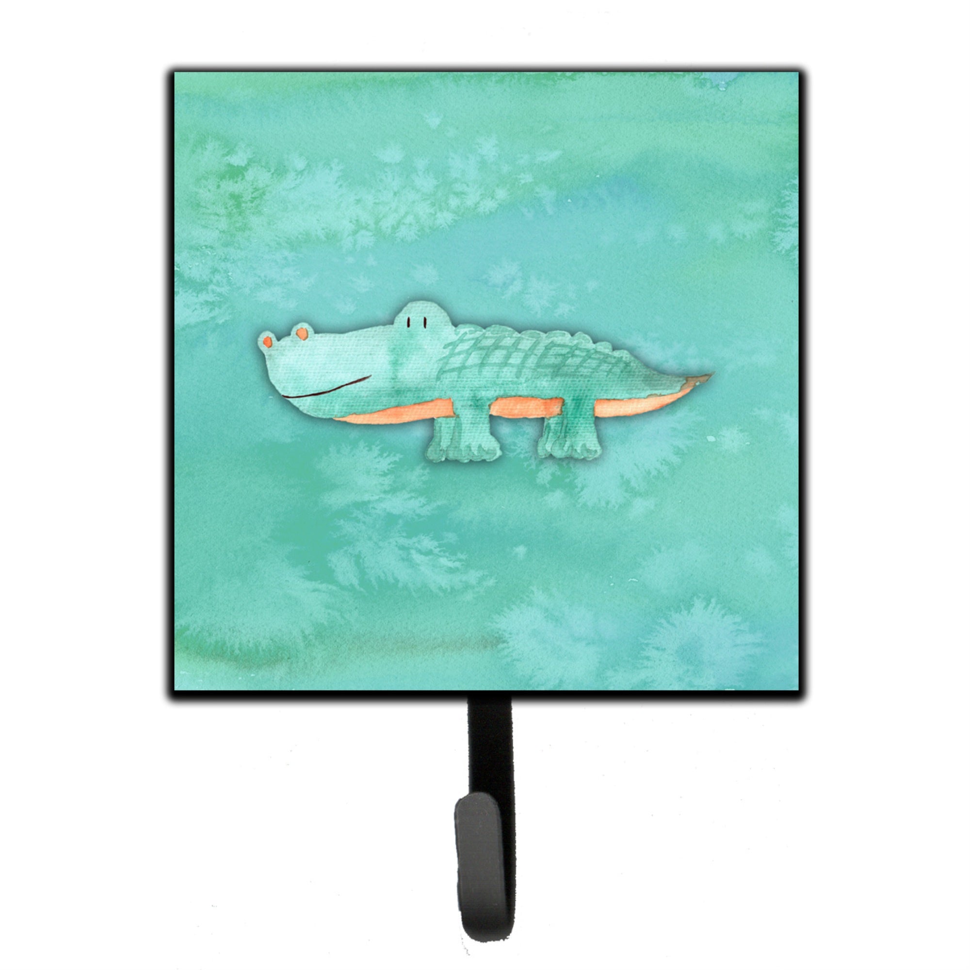 Caroline'S Treasures Alligator Watercolor Wall Hook, Small, Multicolor