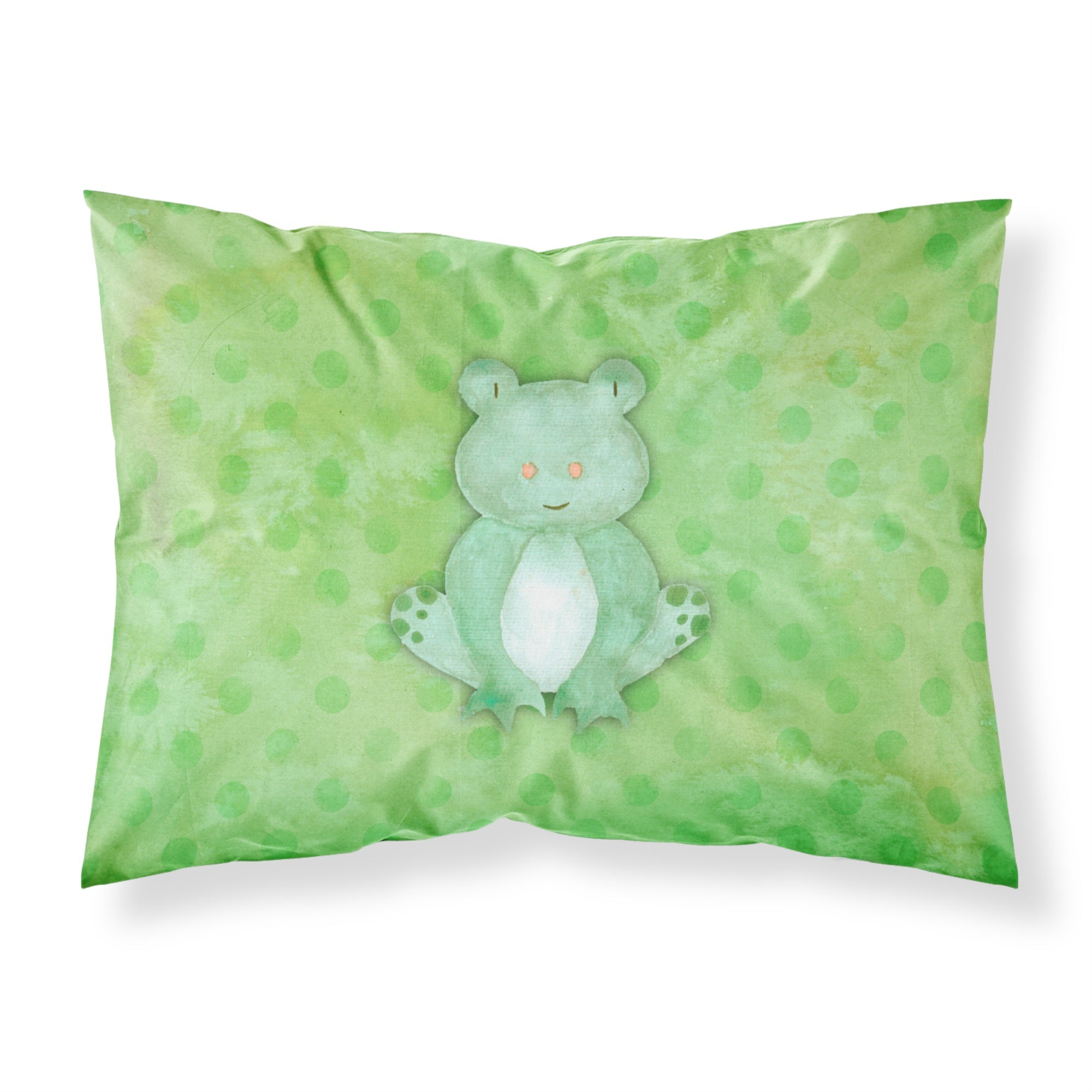 Caroline'S Treasures Polkadot Frog Watercolor Pillowcase, Standard, Multicolor