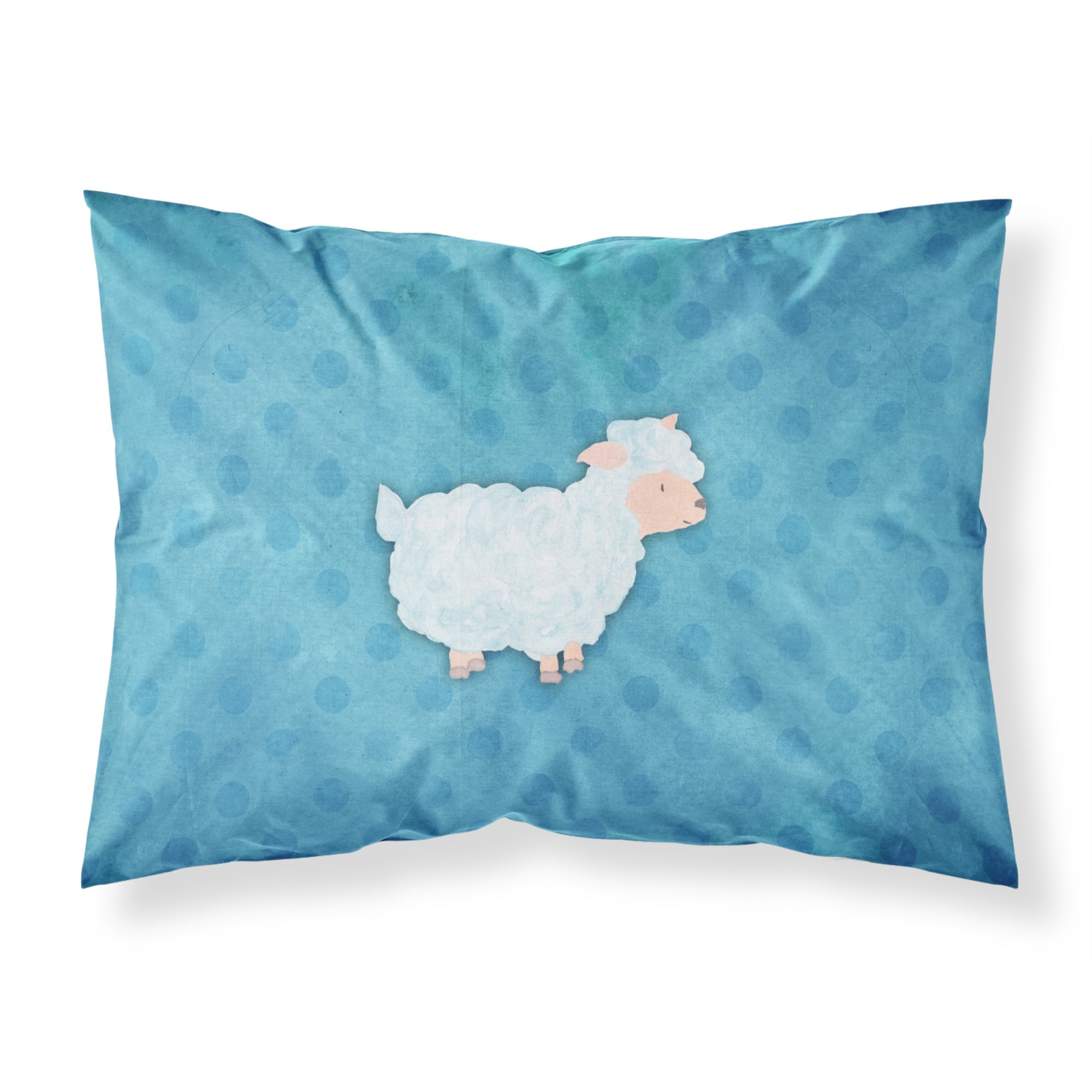 Caroline'S Treasures Polkadot Sheep Lamb Watercolor Pillowcase, Standard, Multicolor