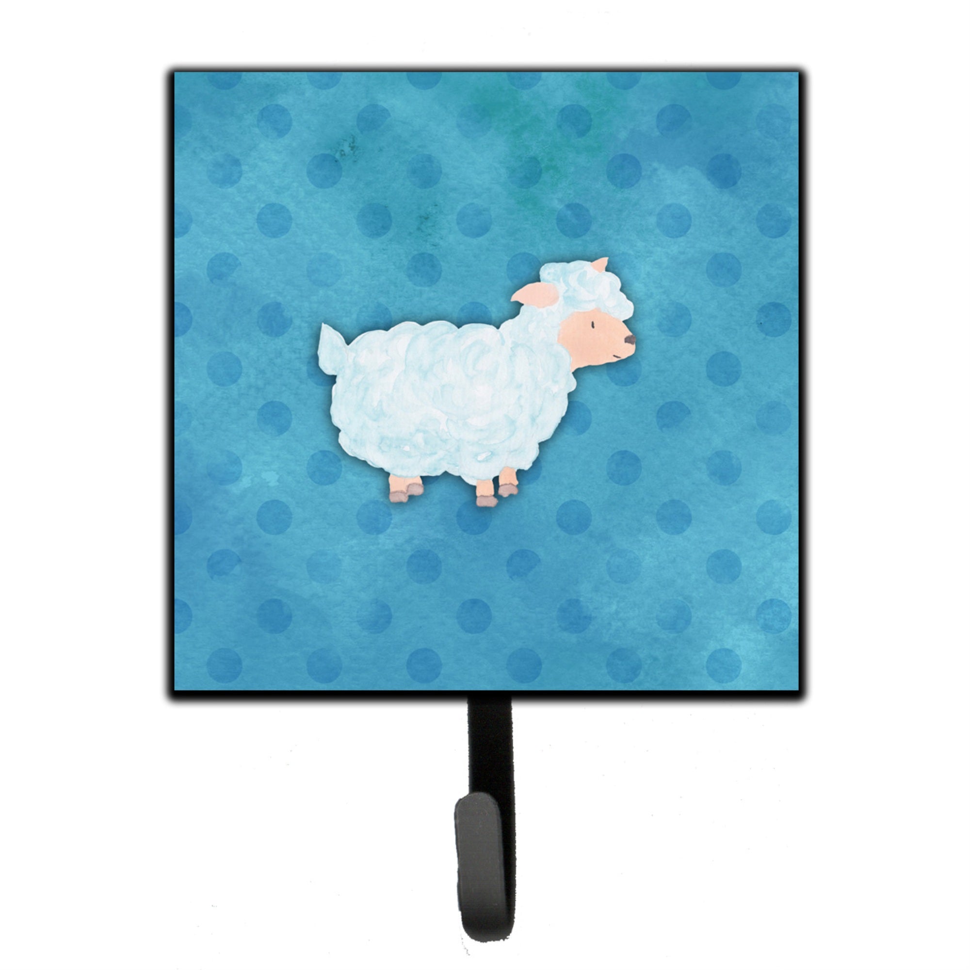 Caroline'S Treasures Polkadot Sheep Lamb Watercolor Wall Hook, Small, Multicolor