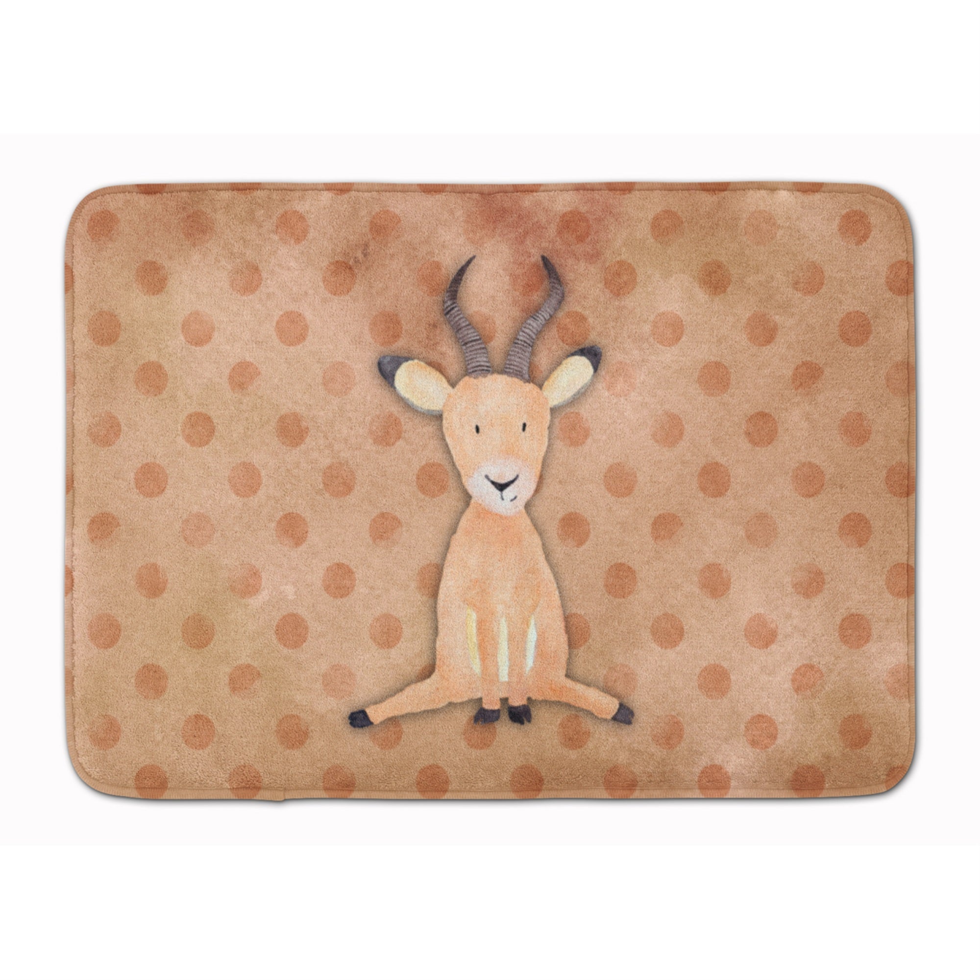 Caroline'S Treasures Polkadot Antelope Watercolor Floor Mat, 19H X 27W, Multicolor
