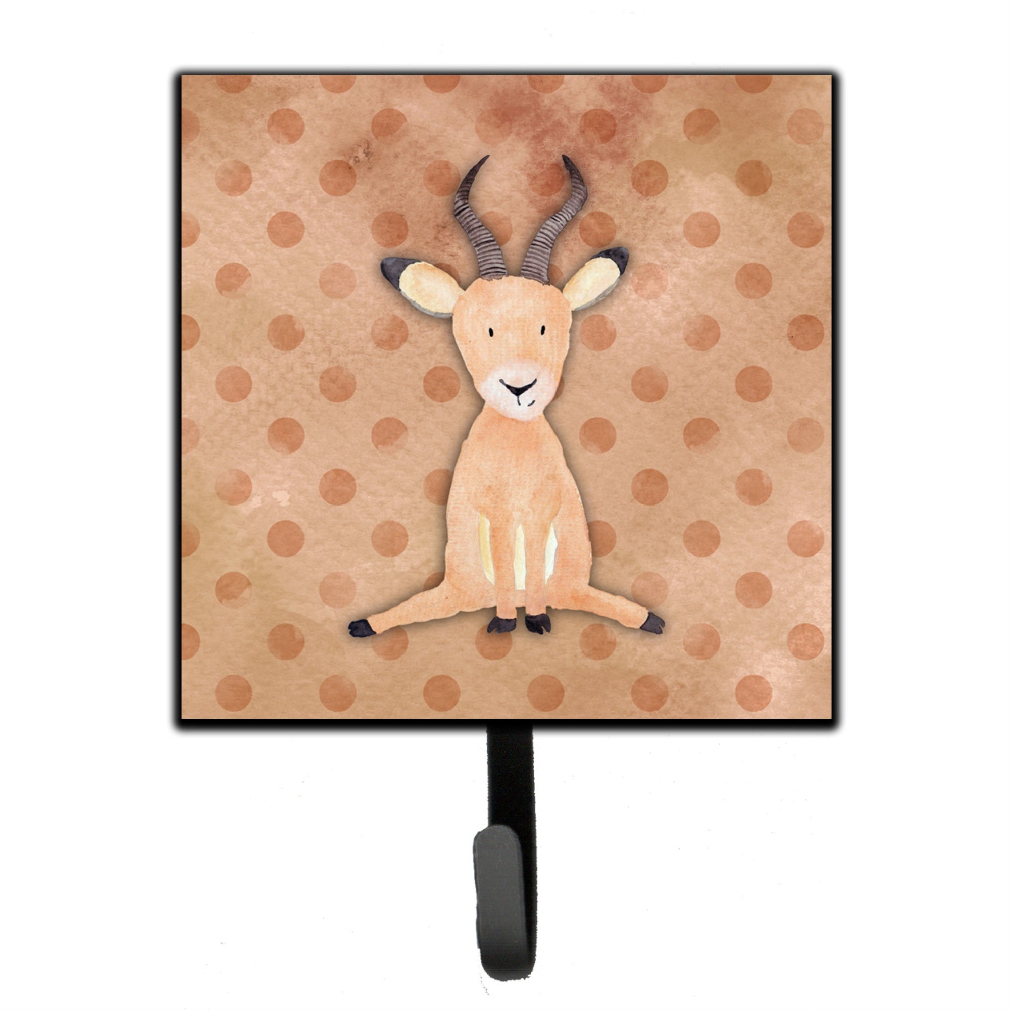 Caroline'S Treasures Polkadot Antelope Watercolor Wall Hook, Small, Multicolor