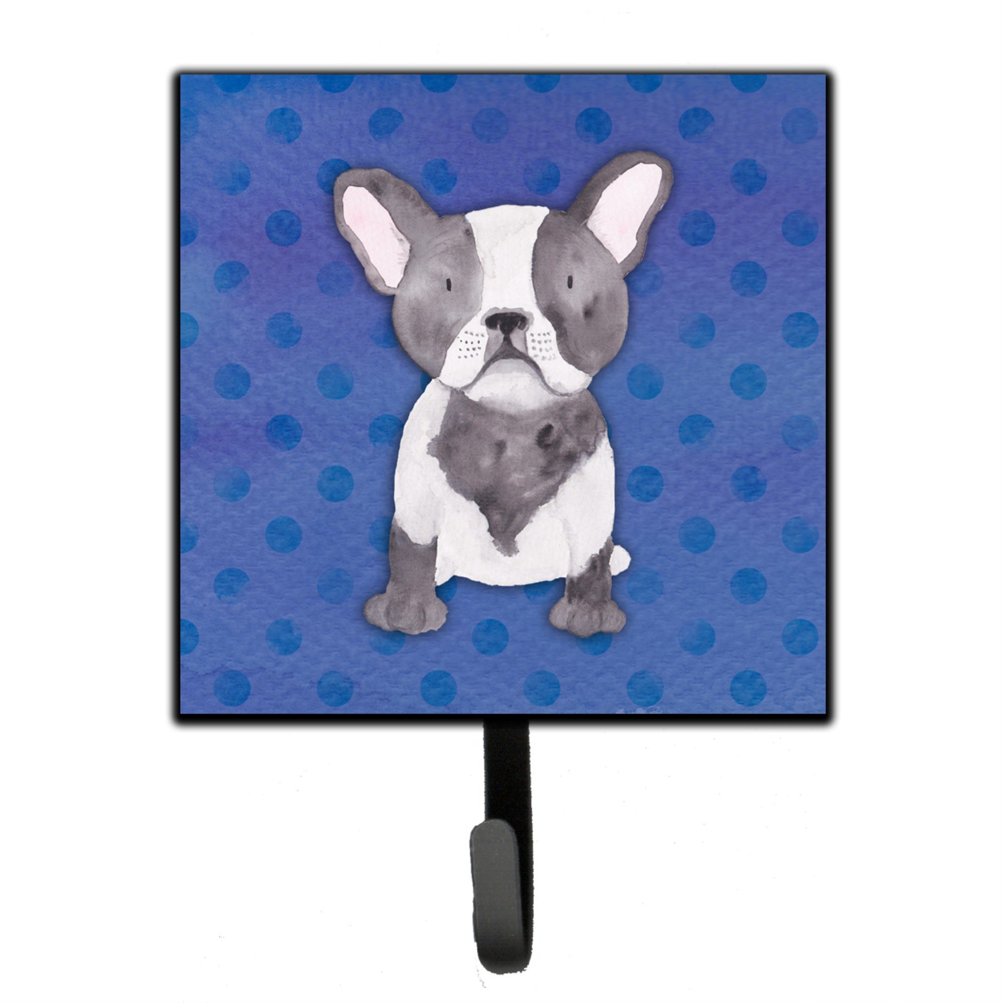 Caroline'S Treasures French Bulldog Polkadot Watercolor Wall Hook, Small, Multicolor