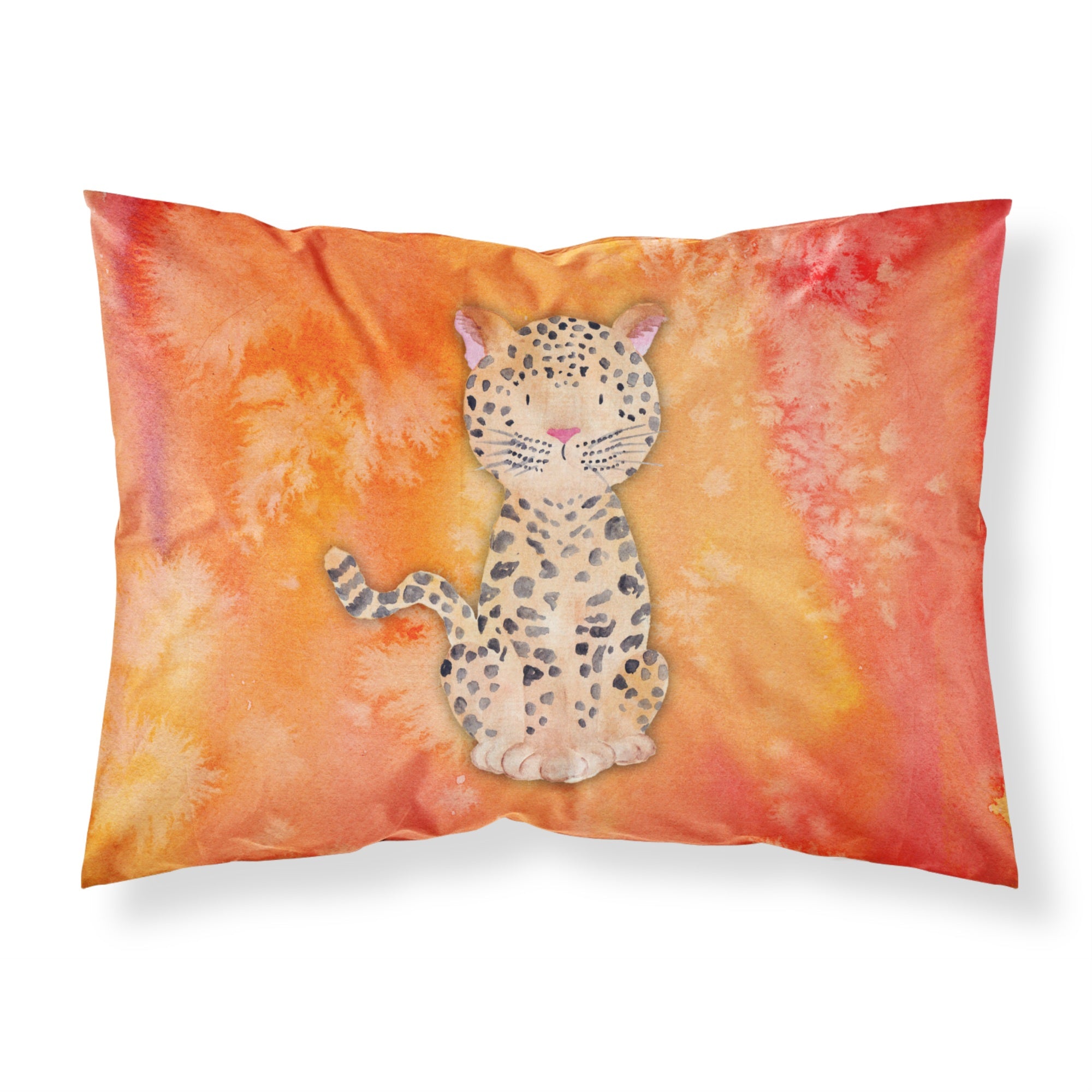 Caroline'S Treasures Leopard Watercolor Pillowcase, Standard, Multicolor