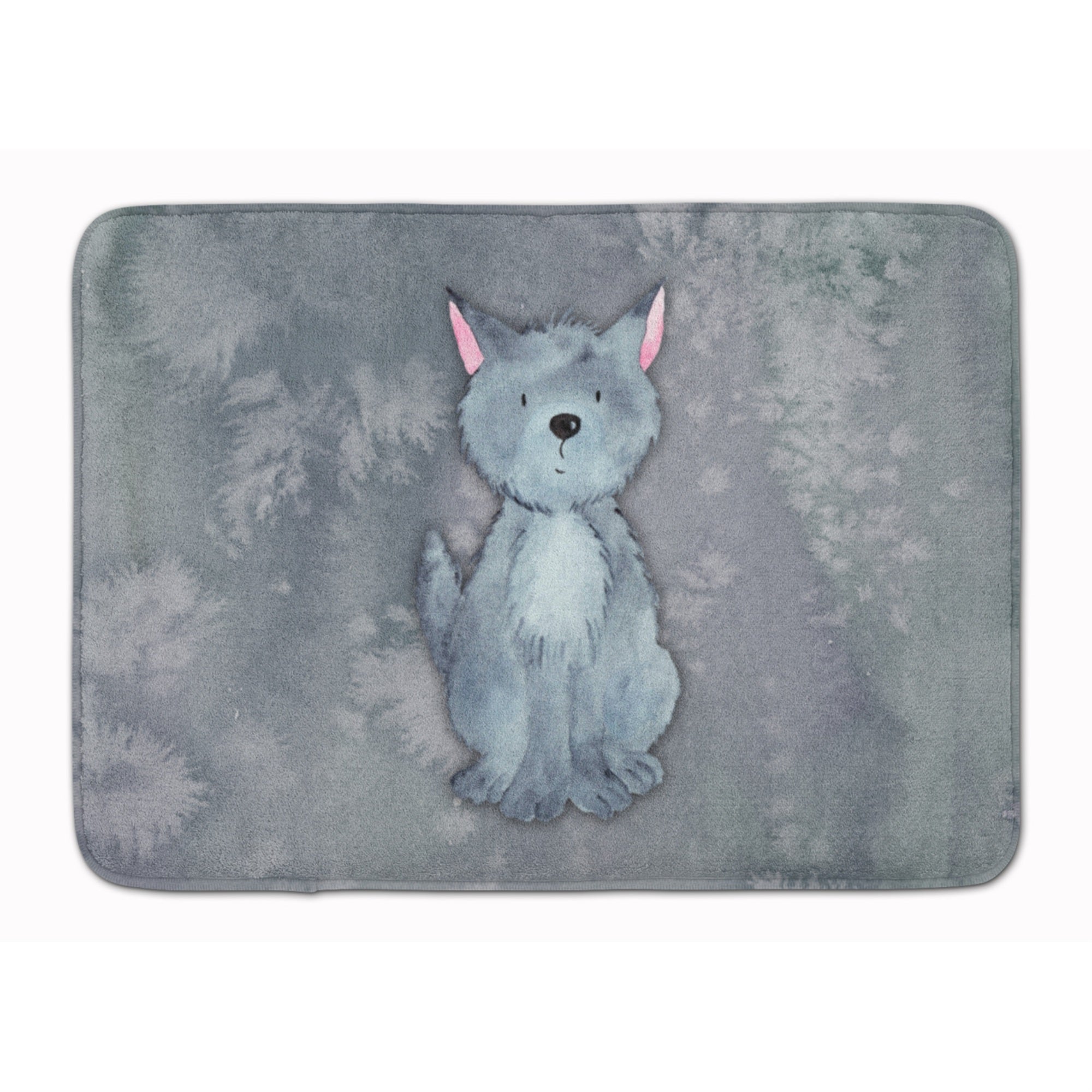 Caroline'S Treasures Wolf Watercolor Floor Mat, 19 X 27, Multicolor