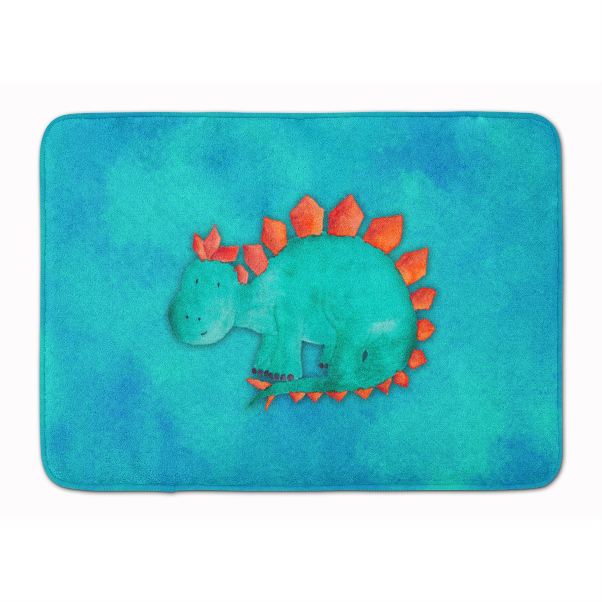 Caroline'S Treasures Stegosaurus Watercolor Floor Mat, 19 X 27, Multicolor