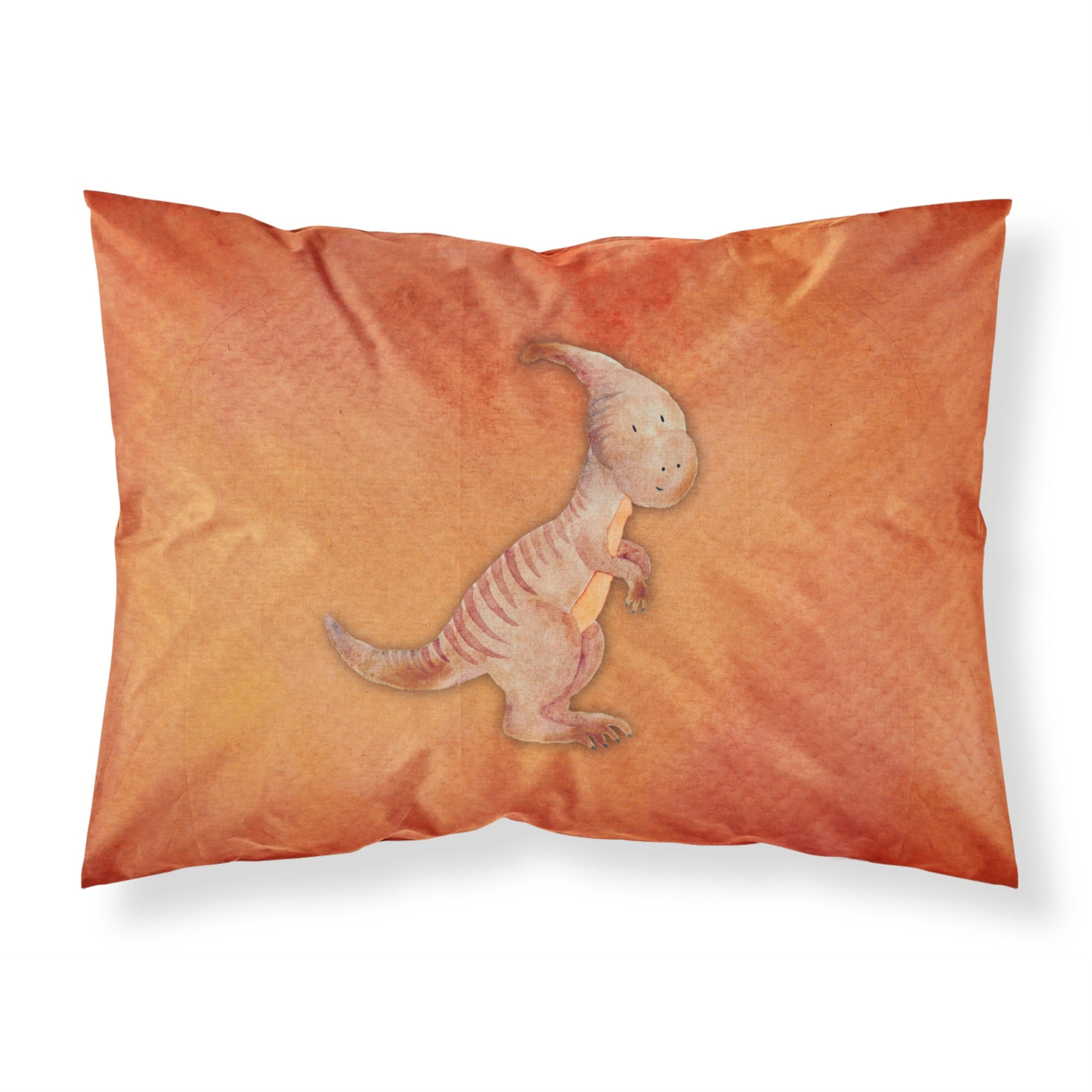 Caroline'S Treasures Parasaurolophus Watercolor Printed, Polyester, 250 Thread Count, Envelope Closure Pillowcase, Standard, M