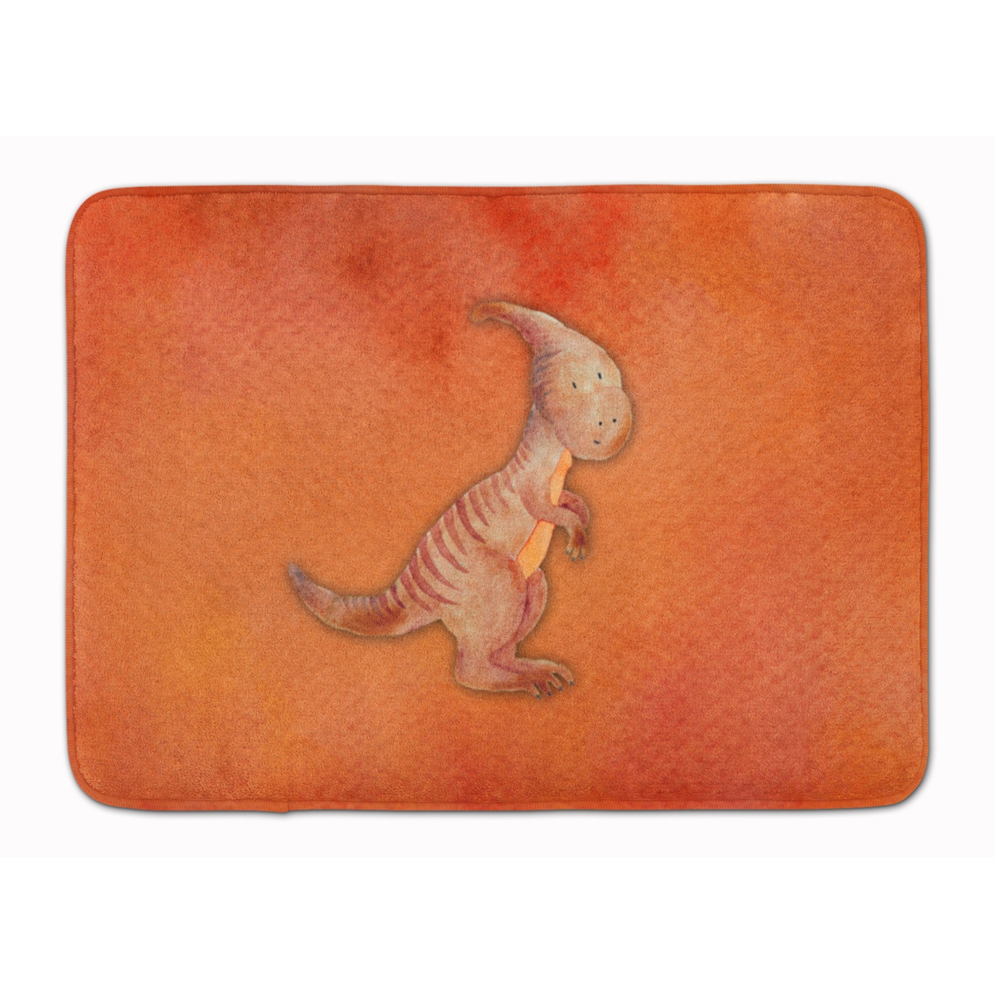 Caroline'S Treasures Parasaurolophus Watercolor Floor Mat, 19 X 27, Multicolor