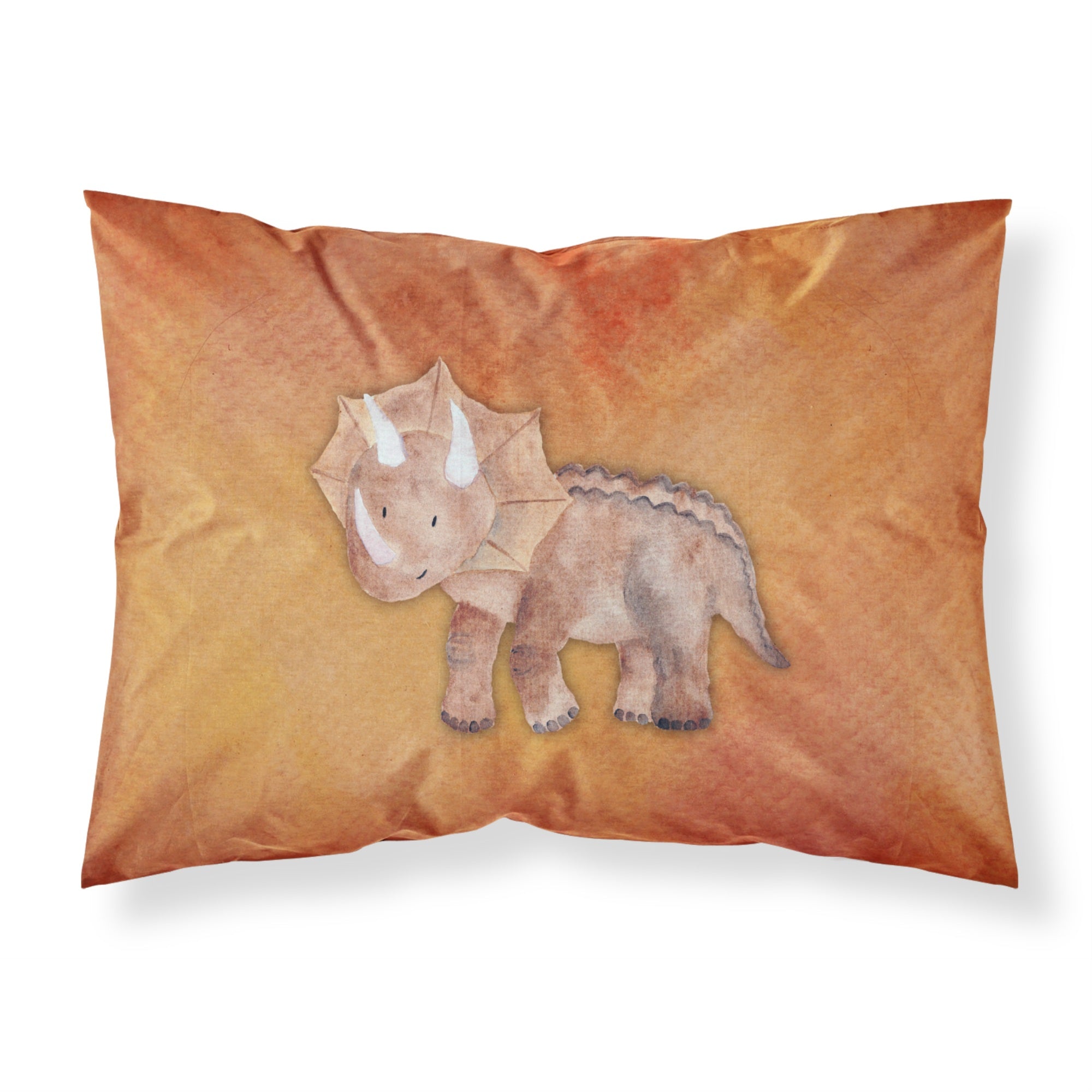 Caroline'S Treasures Triceratops Watercolor Pillowcase, Standard, Multicolor