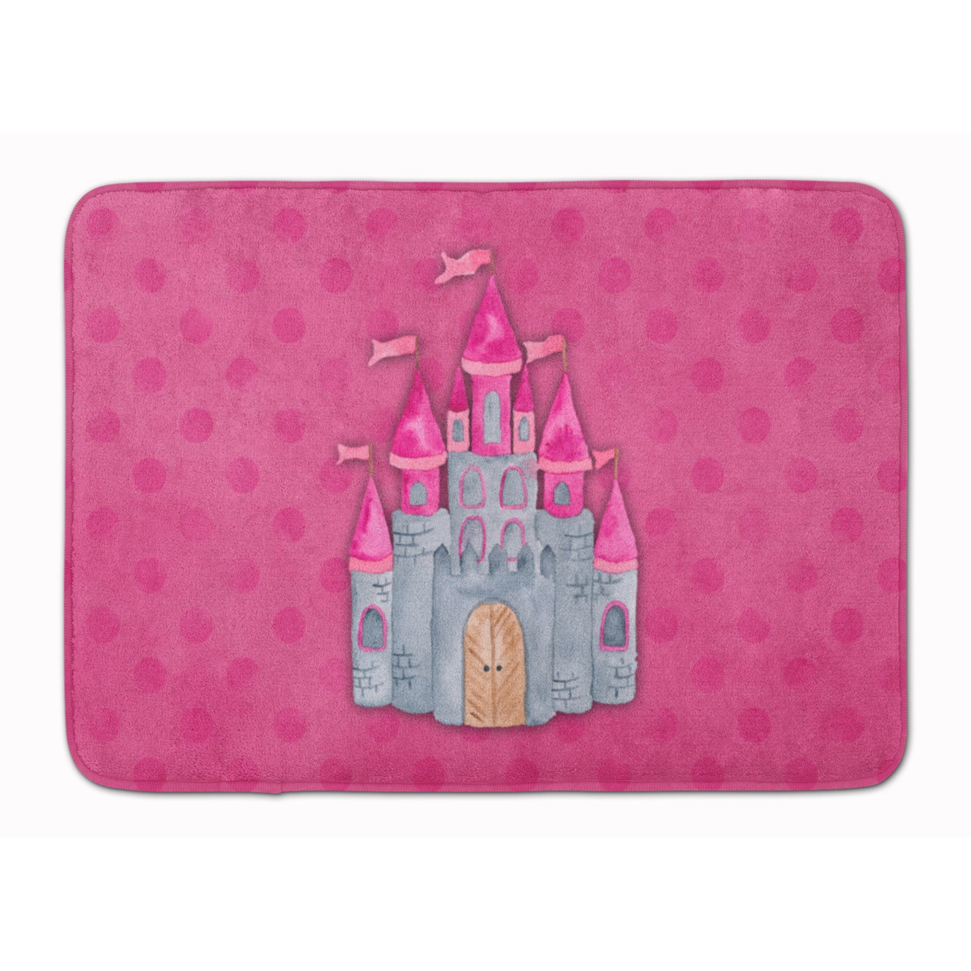 Caroline'S Treasures Princess Castle Watercolor Floor Mat, 19 X 27, Multicolor