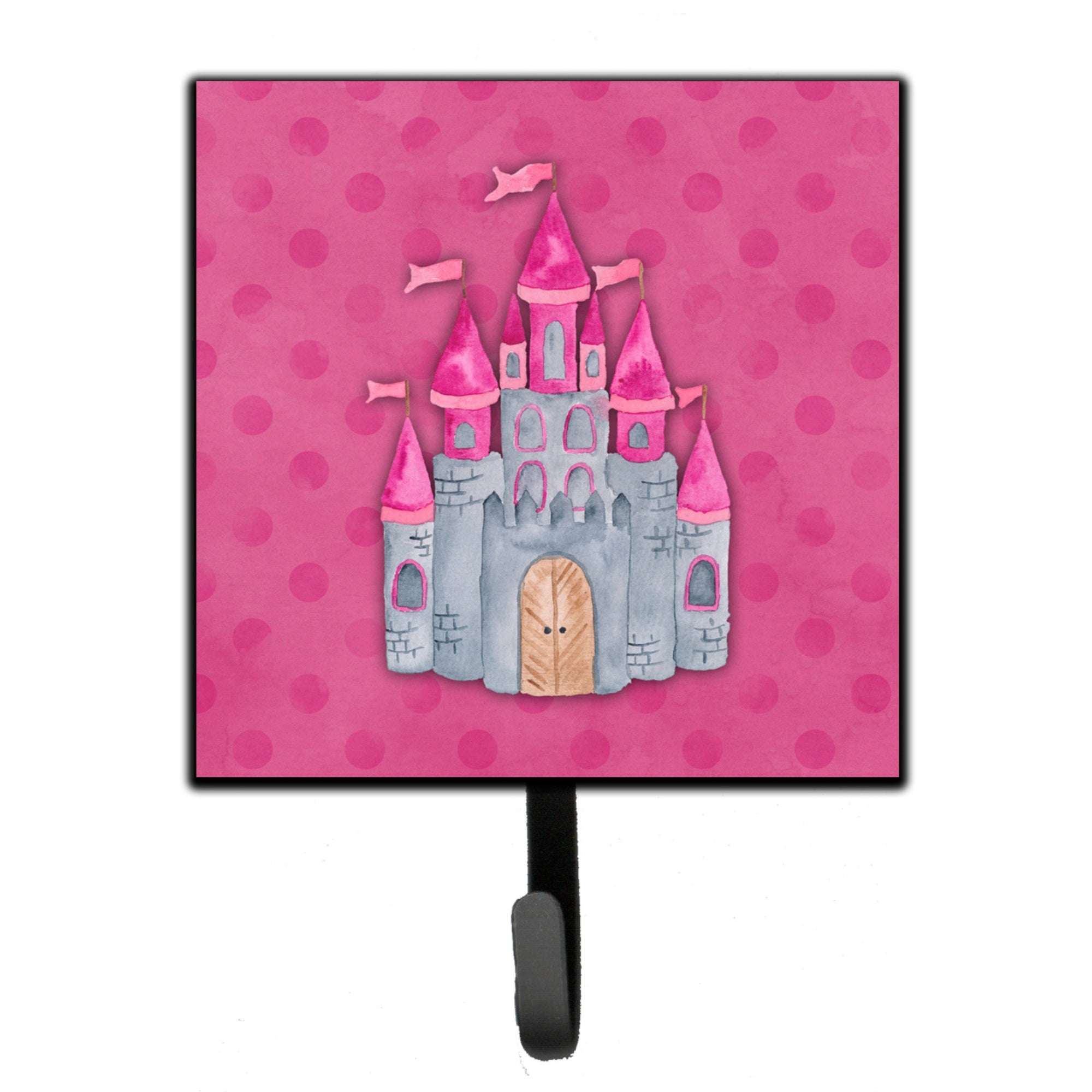 Caroline'S Treasures Princess Castle Watercolor Wall Hook, Small, Multicolor
