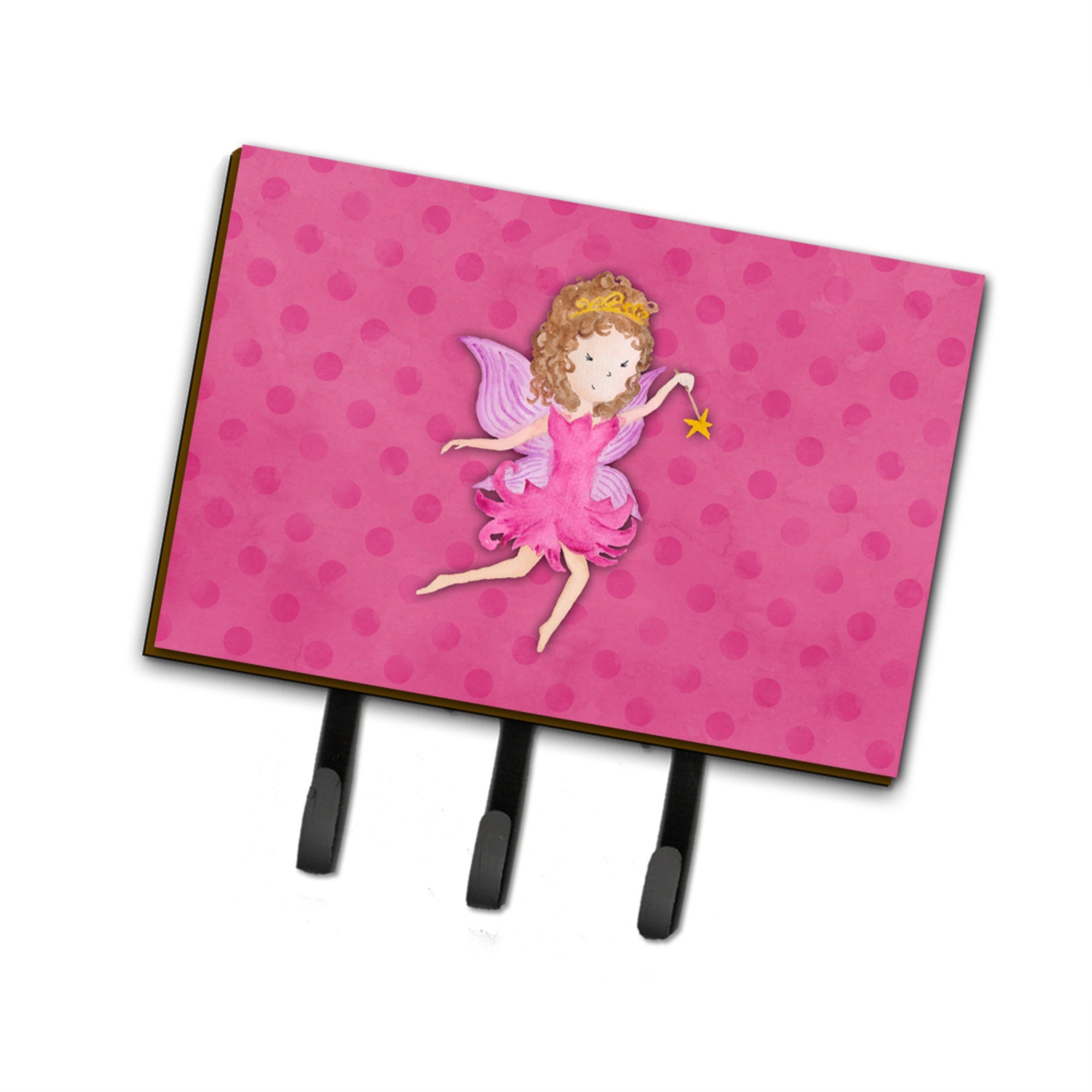 Caroline'S Treasures Fairy Princess Watercolor Wall Hook, Triple, Multicolor