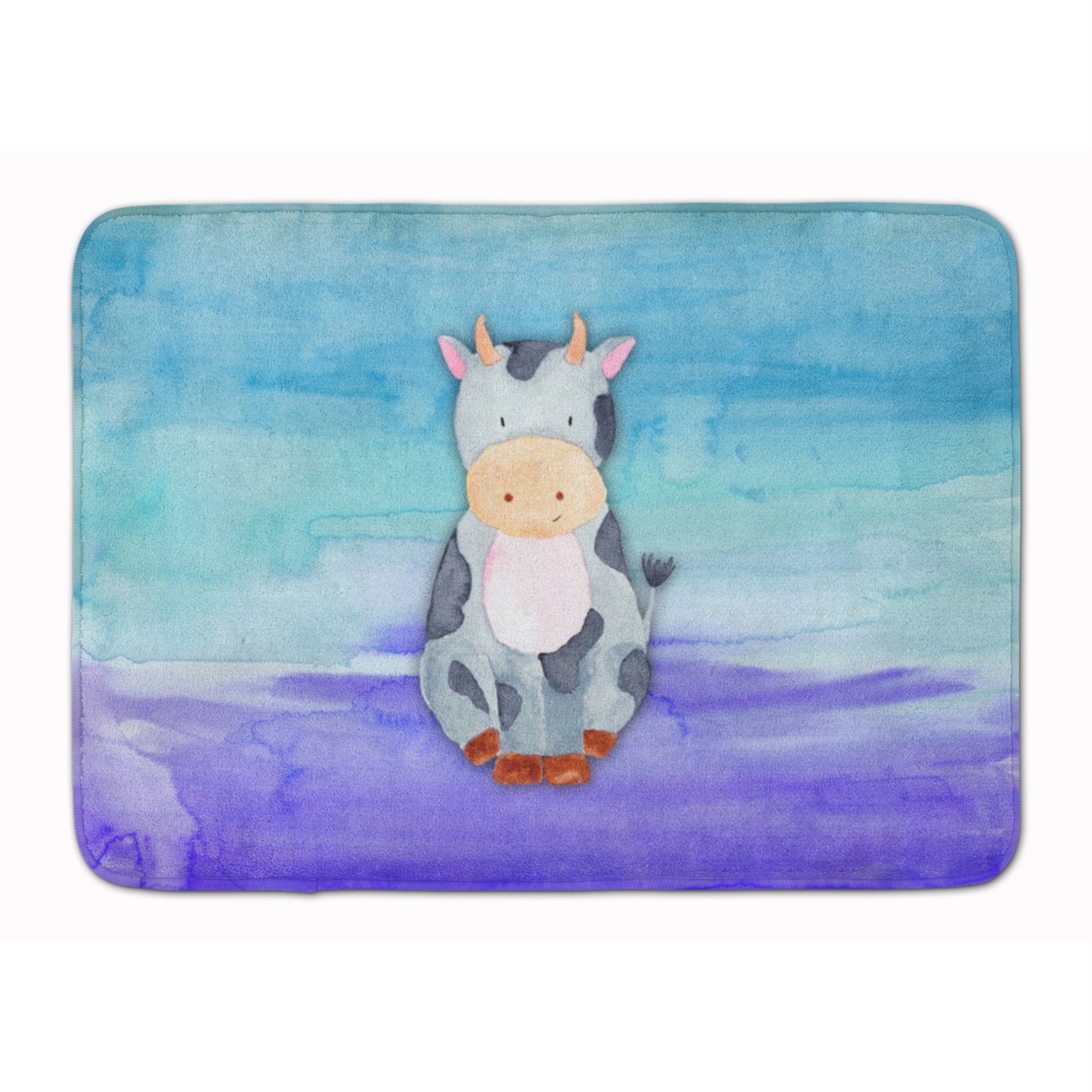 Caroline'S Treasures Cow Watercolor Floor Mat, 19 X 27, Multicolor
