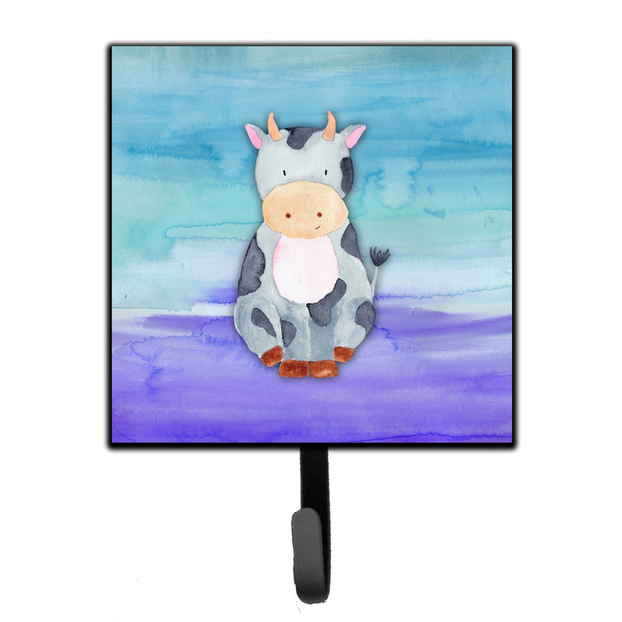 Caroline'S Treasures Cow Watercolor Wall Hook, Small, Multicolor