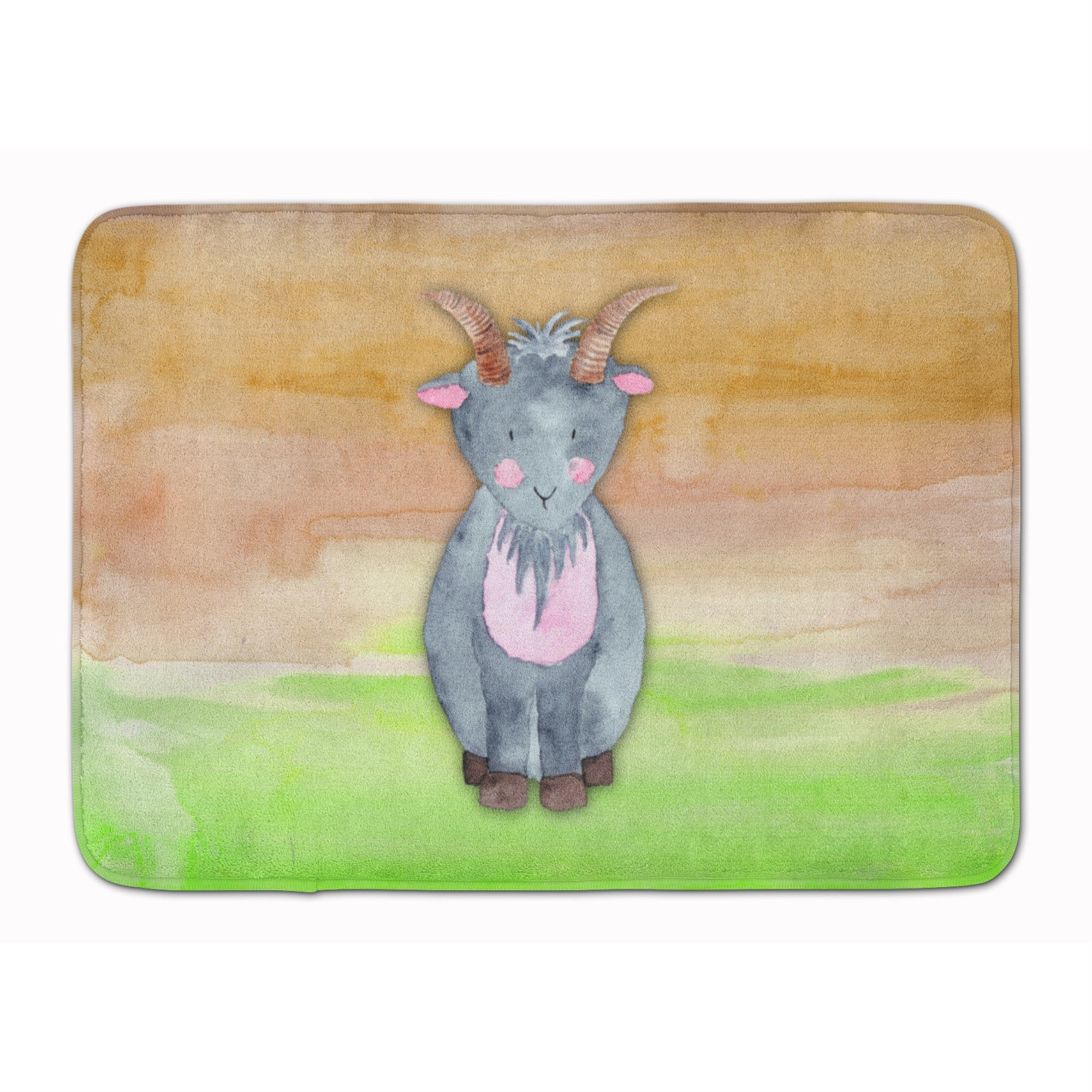 Caroline'S Treasures Goat Watercolor Floor Mat, 19 X 27, Multicolor