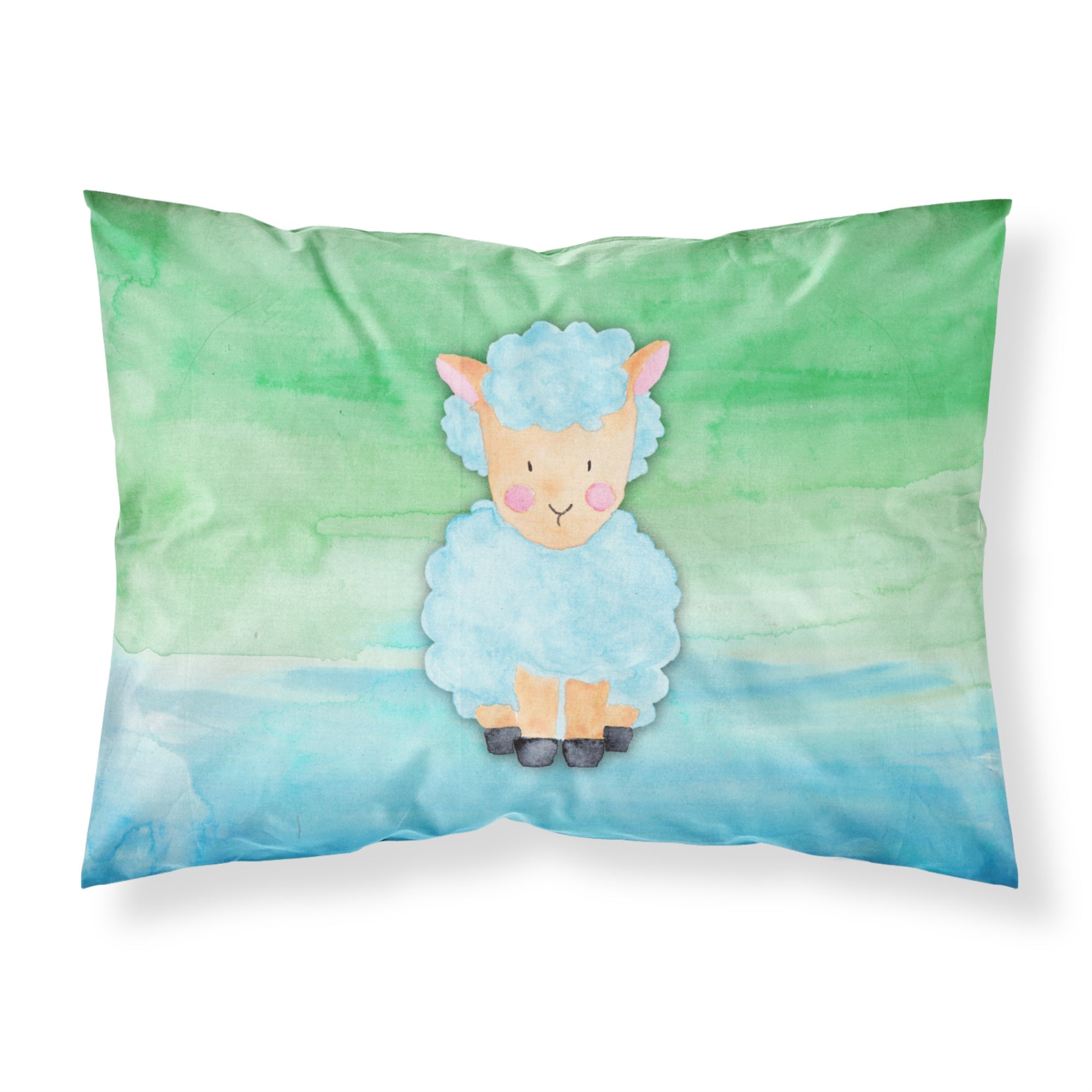 Caroline'S Treasures Sheep Lamb Watercolor Pillowcase, Standard, Multicolor