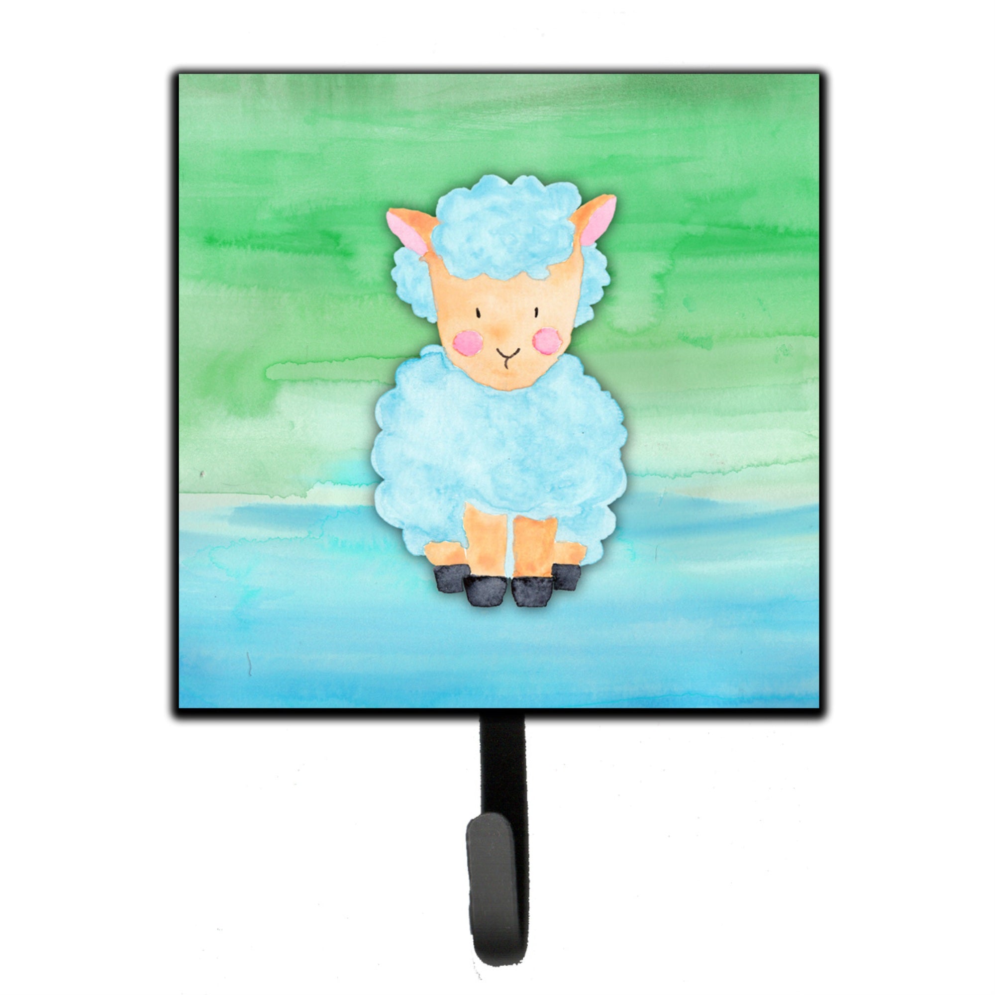Caroline'S Treasures Sheep Lamb Watercolor Wall Hook, Small, Multicolor