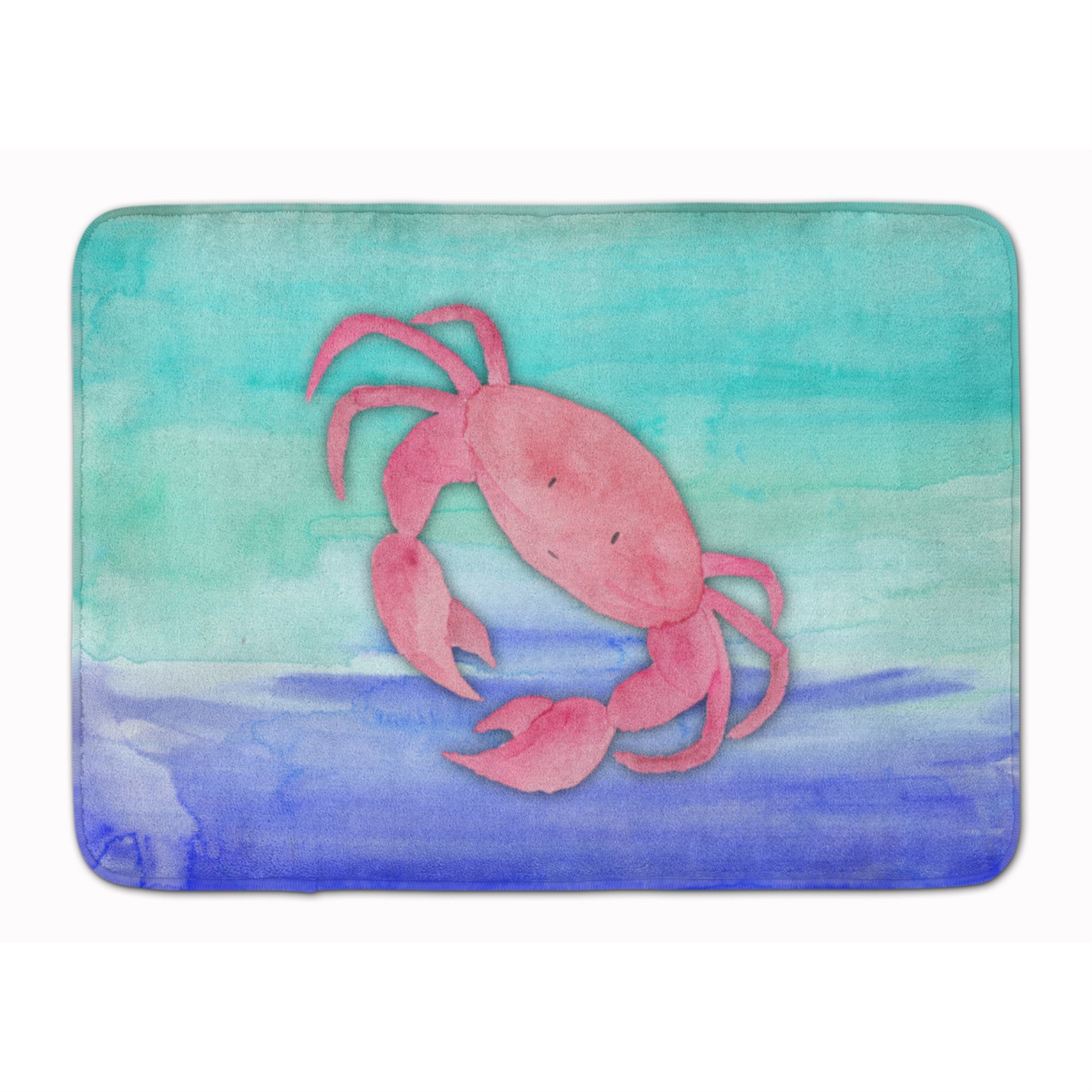 Caroline'S Treasures Crab Watercolor Floor Mat, 19 X 27, Multicolor