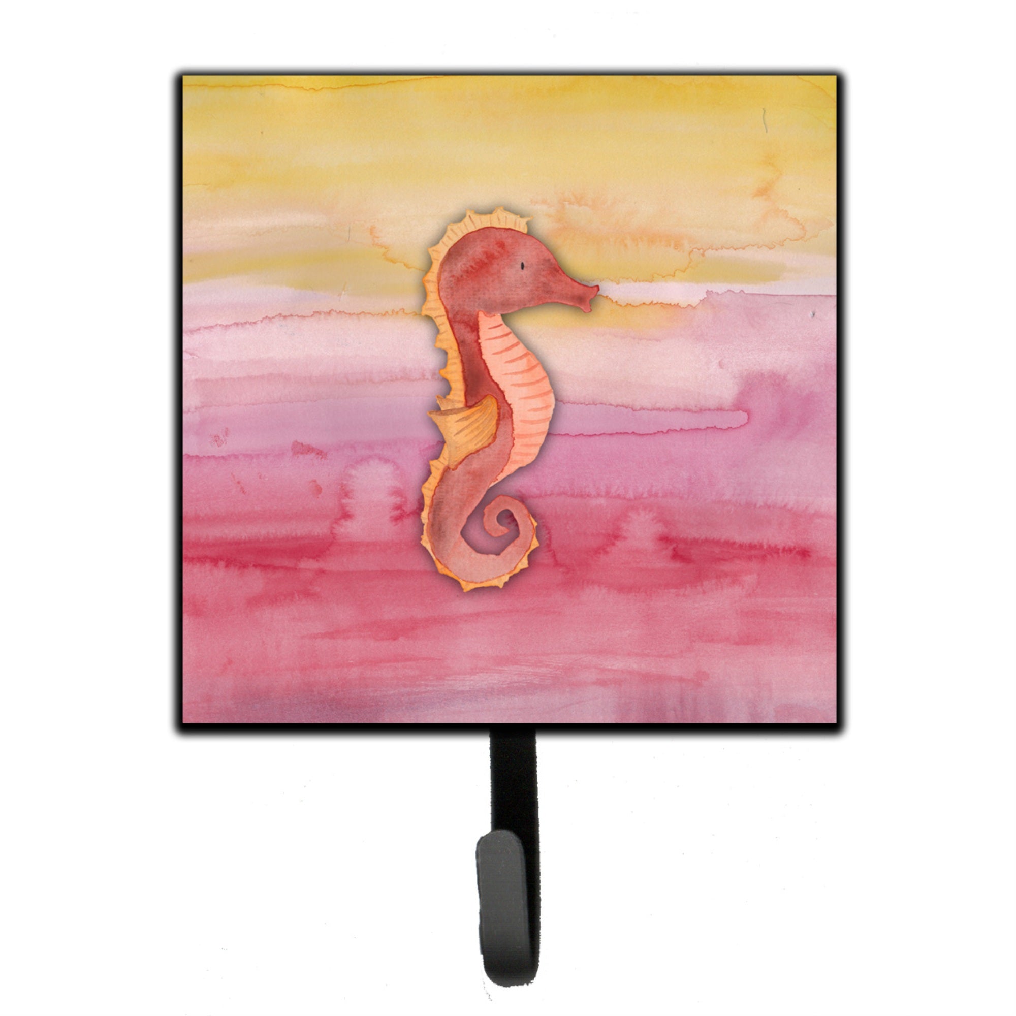 Caroline'S Treasures Seahorse Watercolor Wall Hook, Small, Multicolor