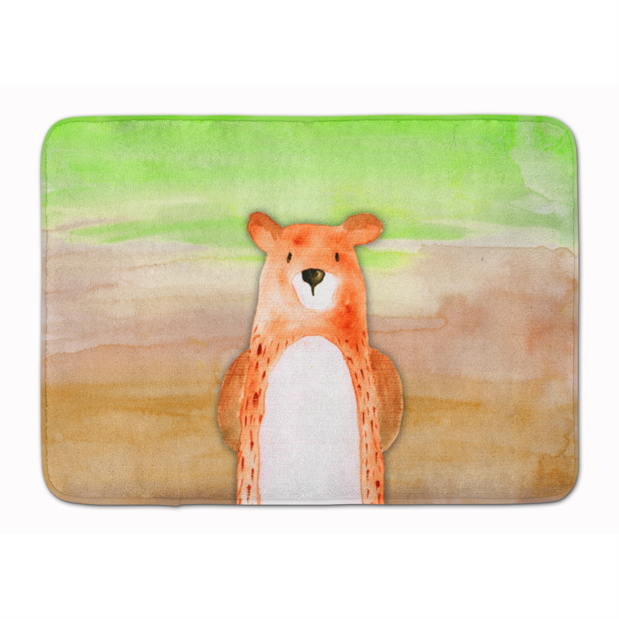 Caroline'S Treasures Bear Watercolor Floor Mat, 19 X 27, Multicolor