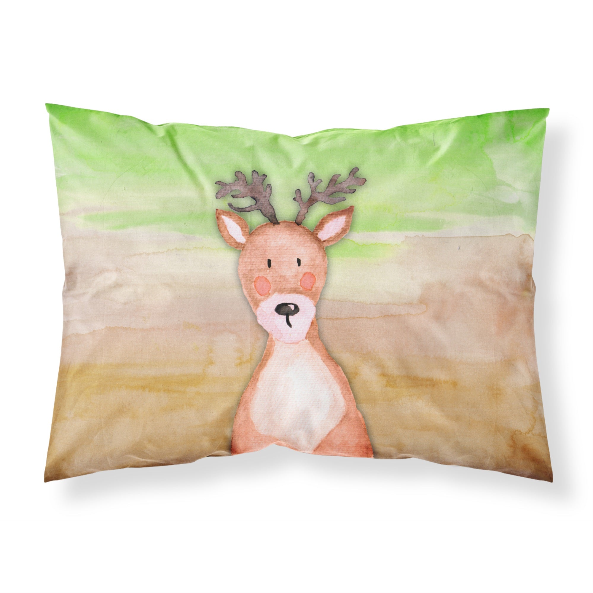 Caroline'S Treasures Deer Watercolor Pillowcase, Standard, Multicolor