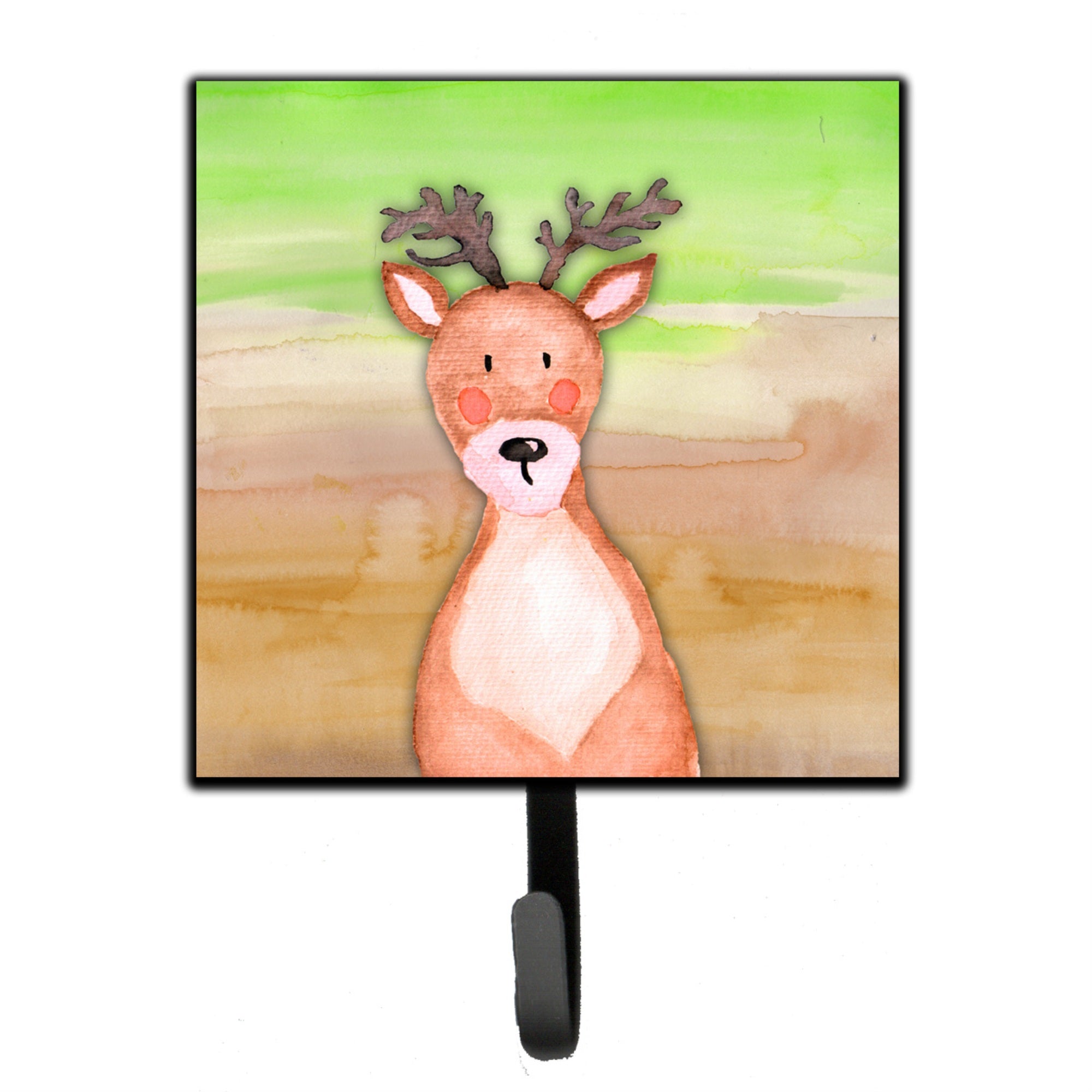 Caroline'S Treasures Deer Watercolor Wall Hook, Small, Multicolor