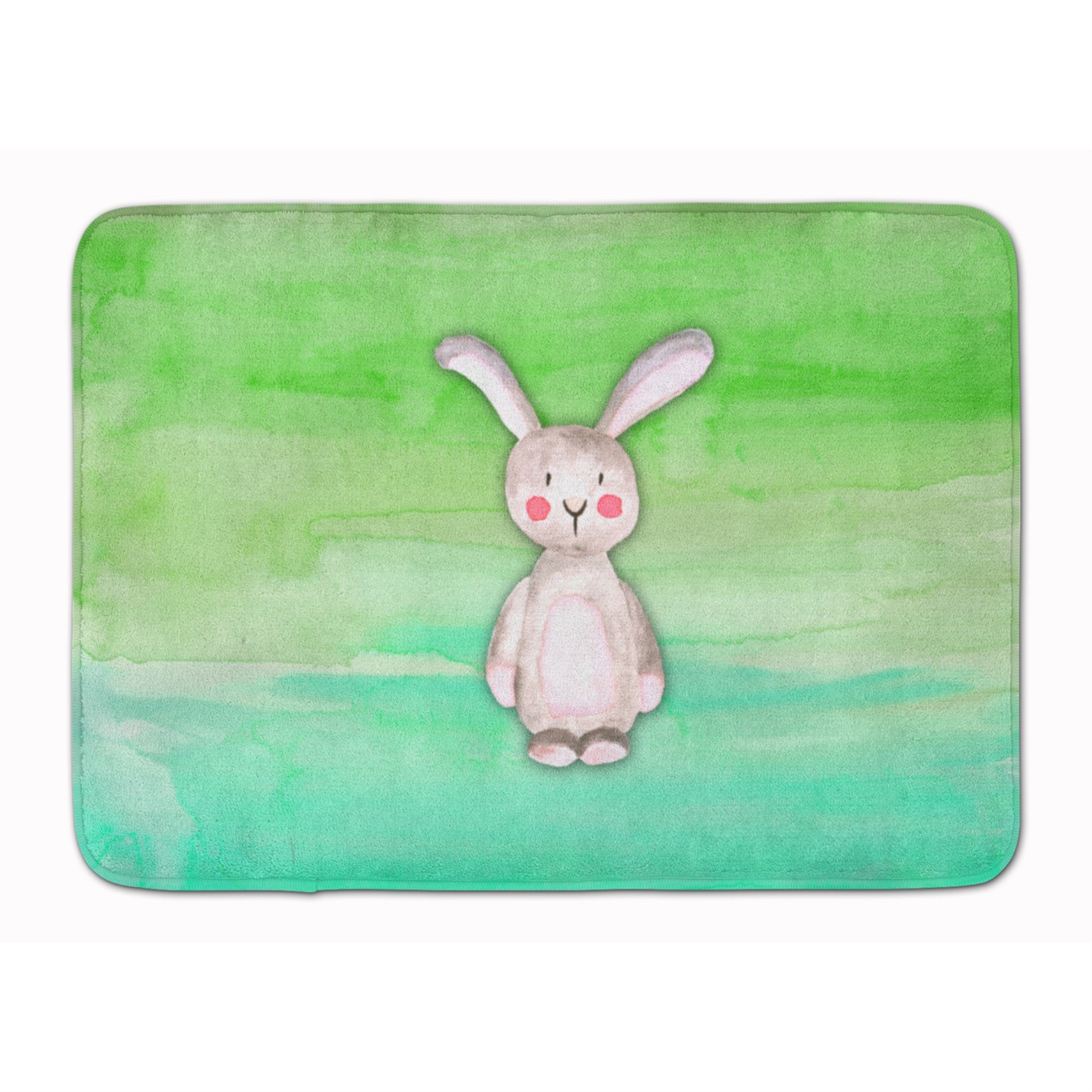 Caroline'S Treasures Bunny Rabbit Watercolor Floor Mat, 19 X 27, Multicolor